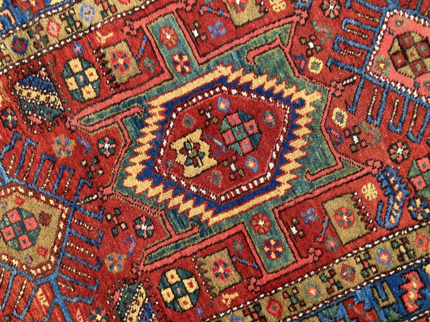 220100007_7 Antique Persian Heriz Runner.JPG
