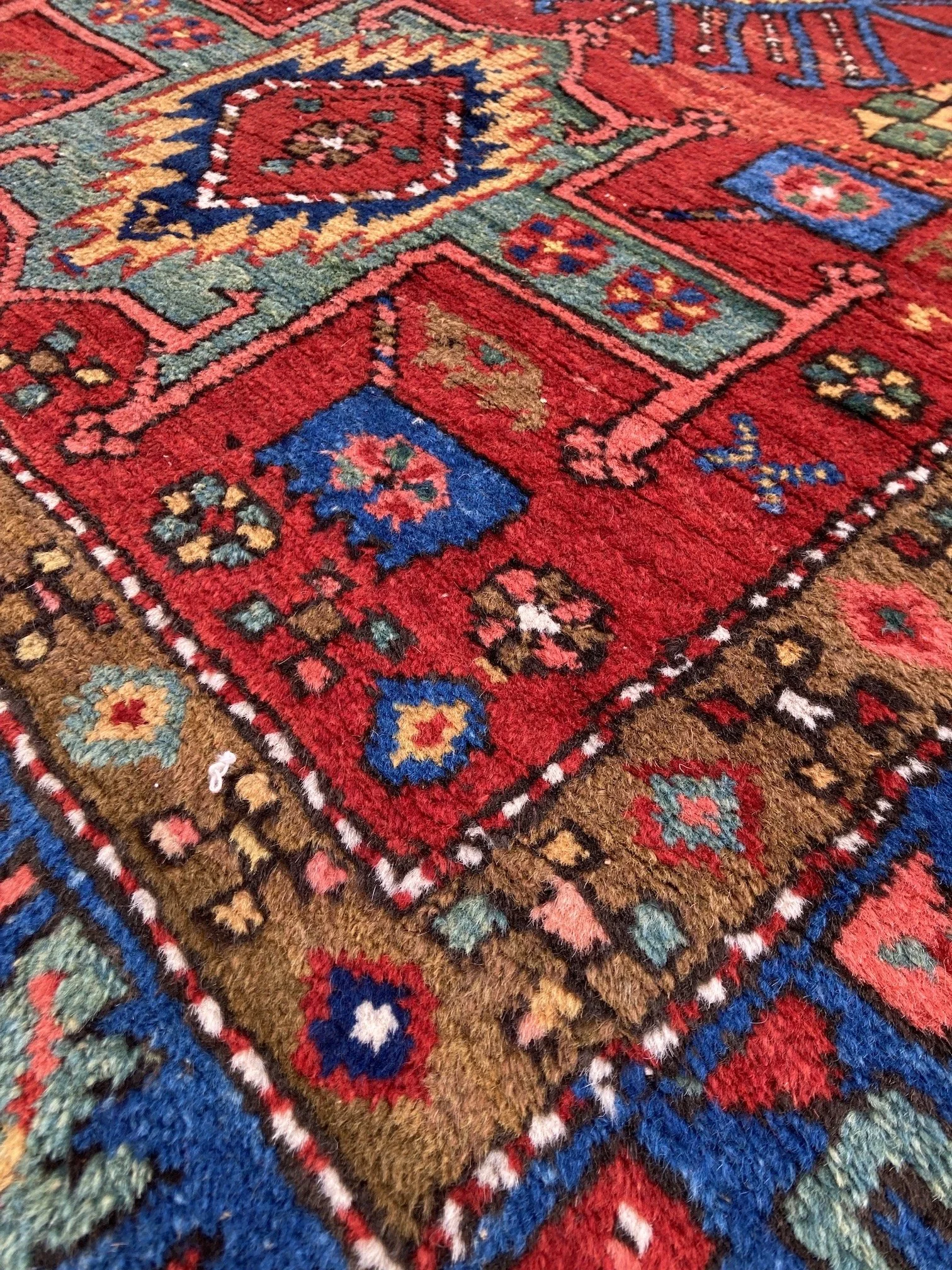 220100007_6 Antique Persian Heriz Runner.JPG