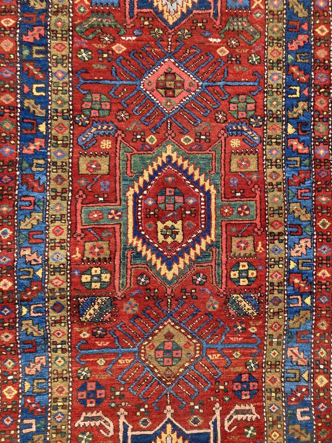 220100007_9 Antique Persian Heriz Runner.JPG