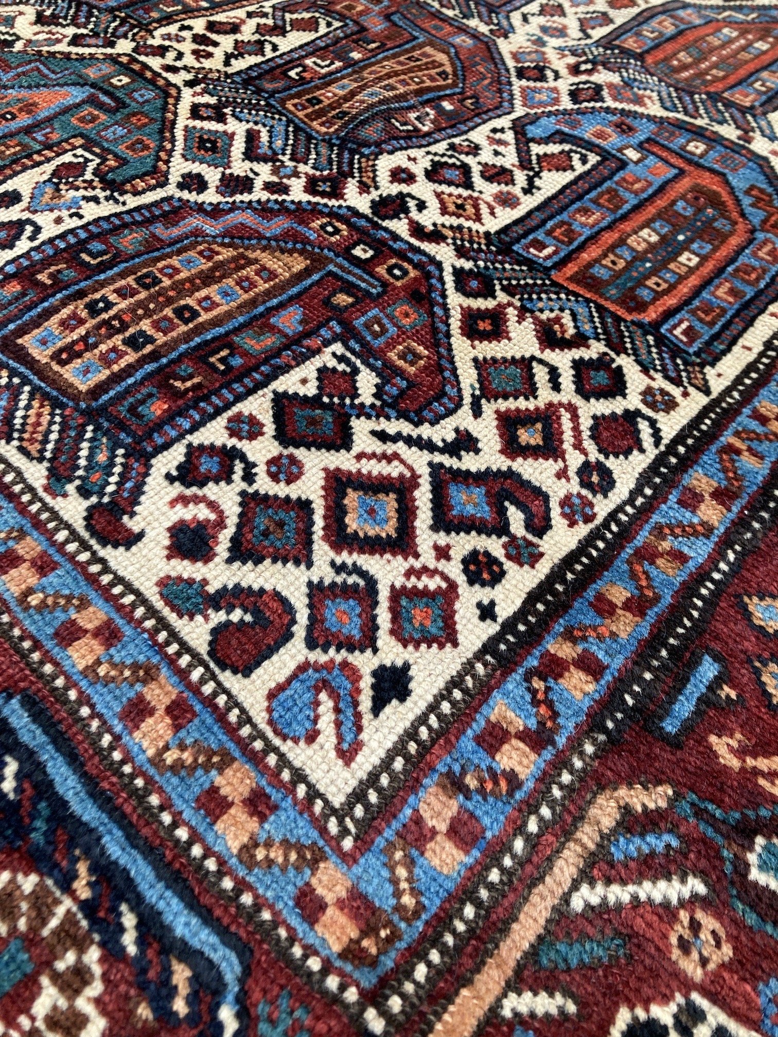 Antique Khamseh Rug 1.90m x 1.39m — Rug Addiction
