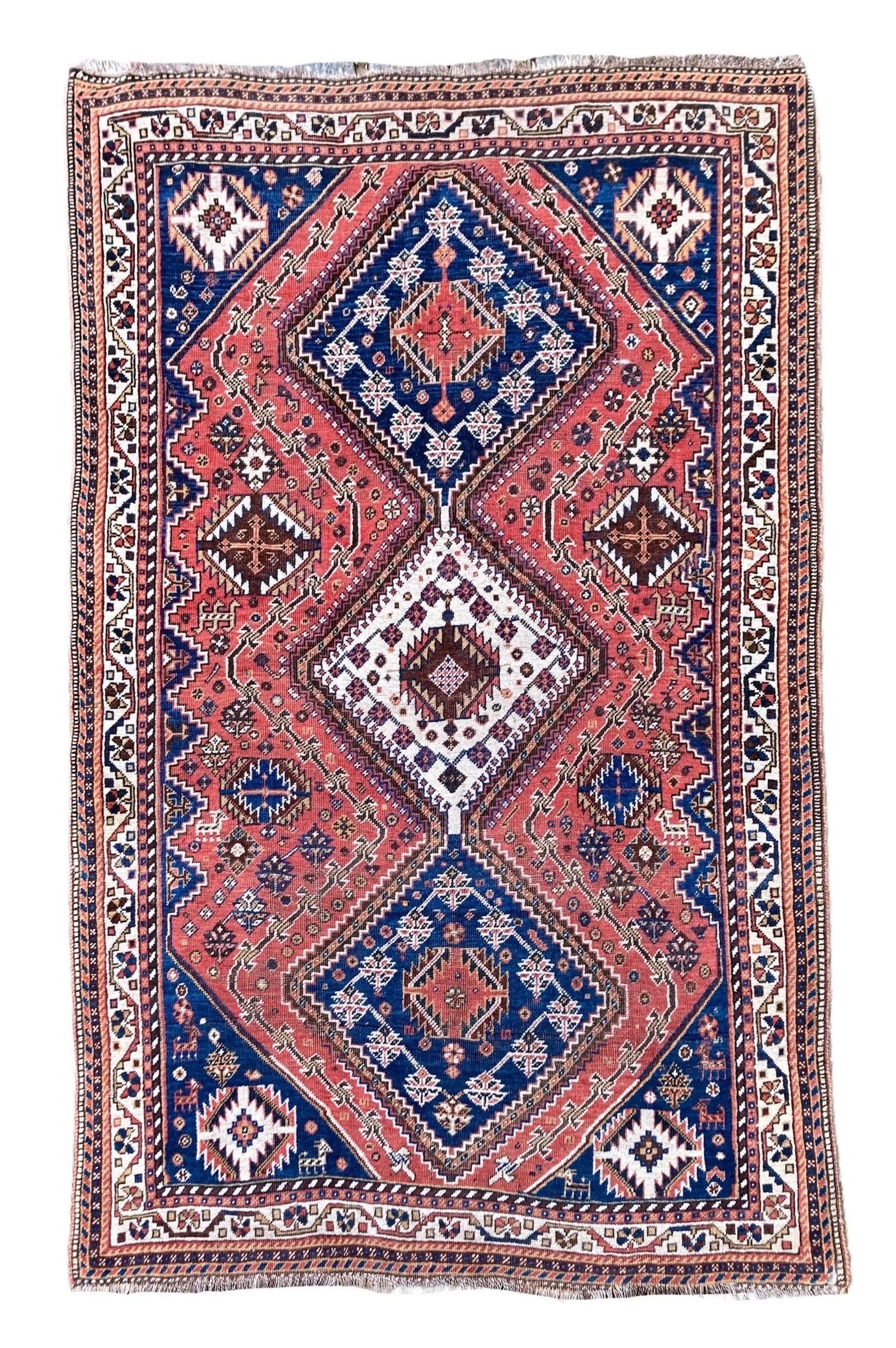 220300003 Antique Persian Tribal Qashqai Rug.JPG