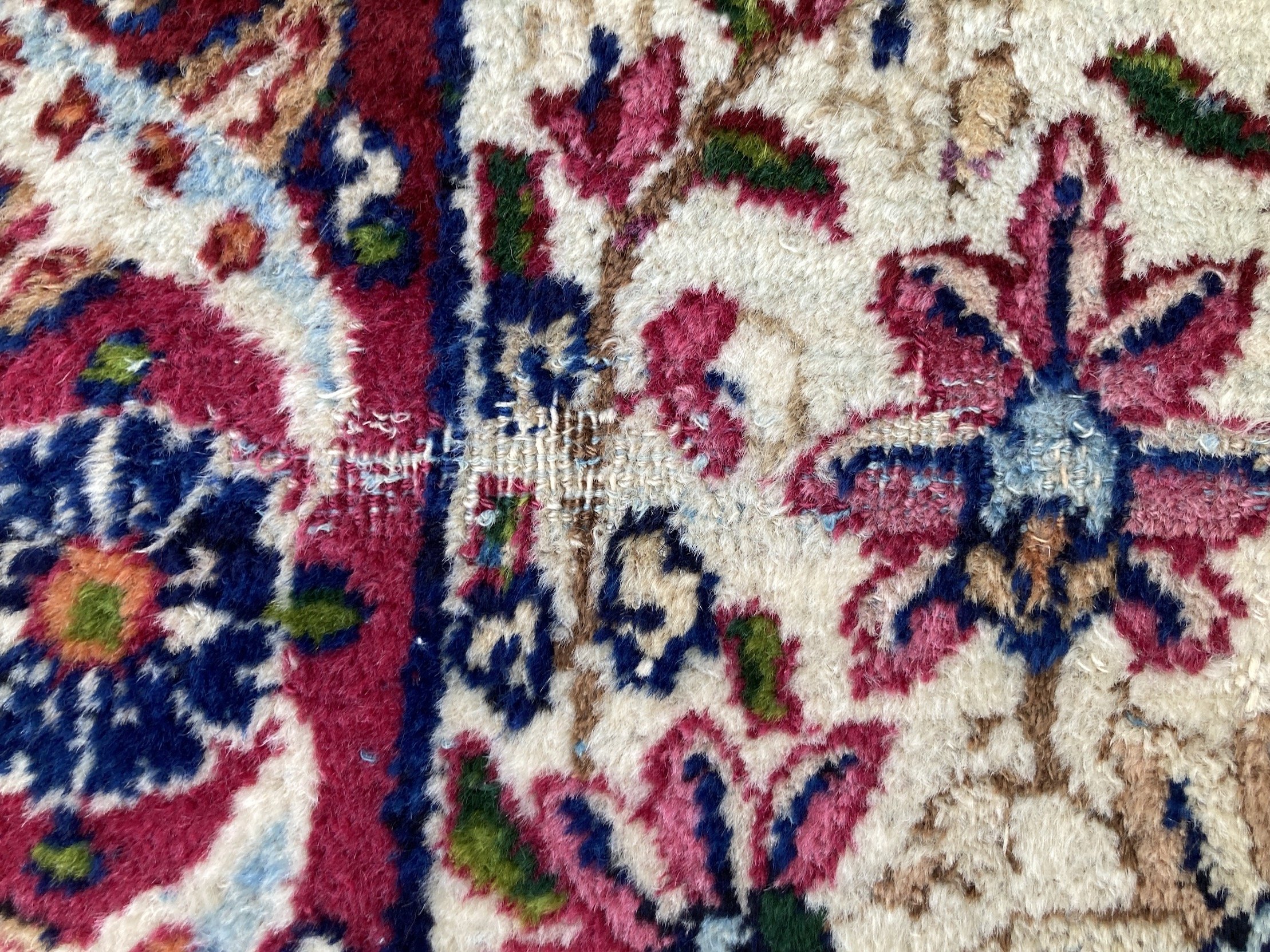 220300001_13 Antique Persian Kirman Lavar Carpet.JPG