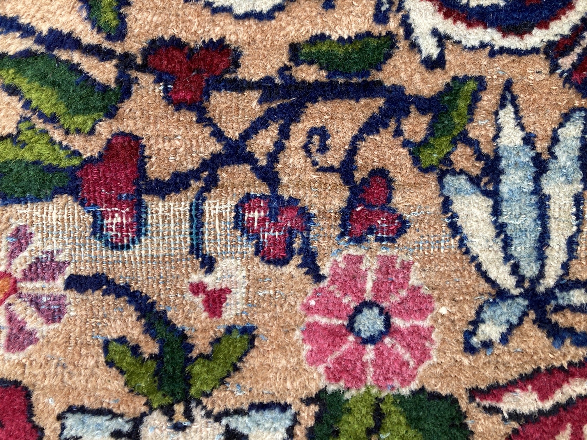 220300001_14 Antique Persian Kirman Lavar Carpet.JPG