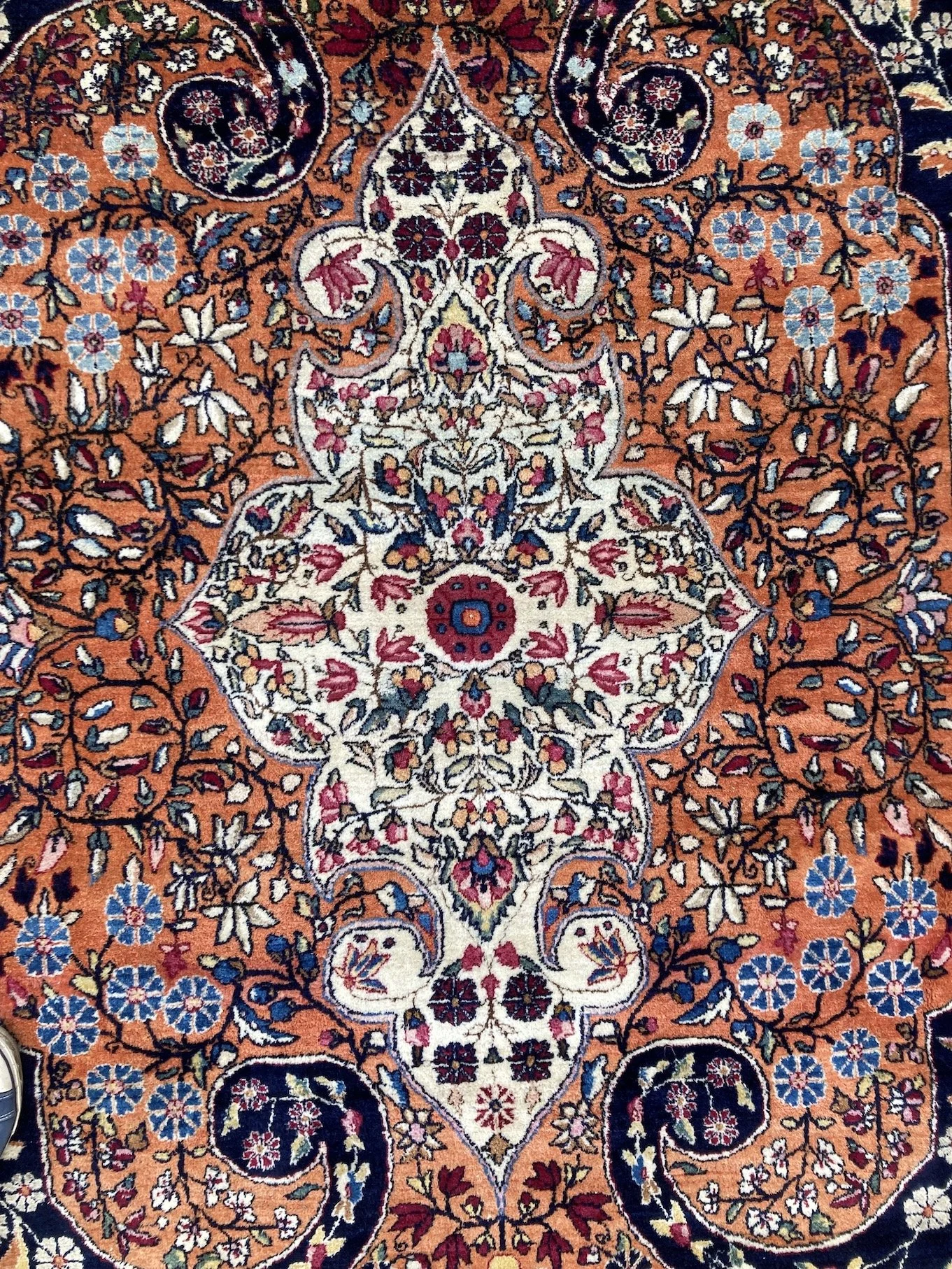 220300001_12 Antique Persian Kirman Lavar Carpet.JPG