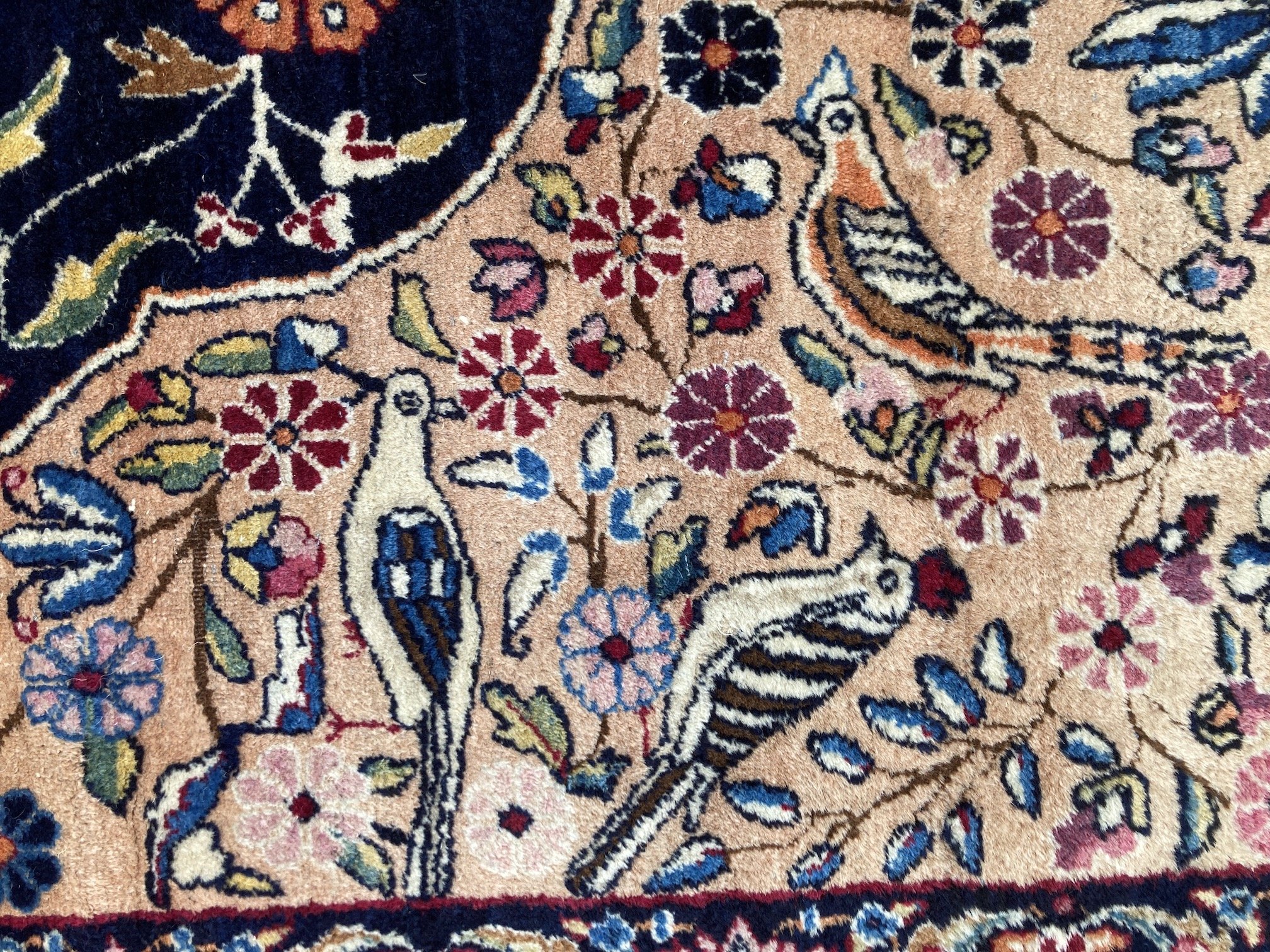 220300001_10 Antique Persian Kirman Lavar Carpet.JPG