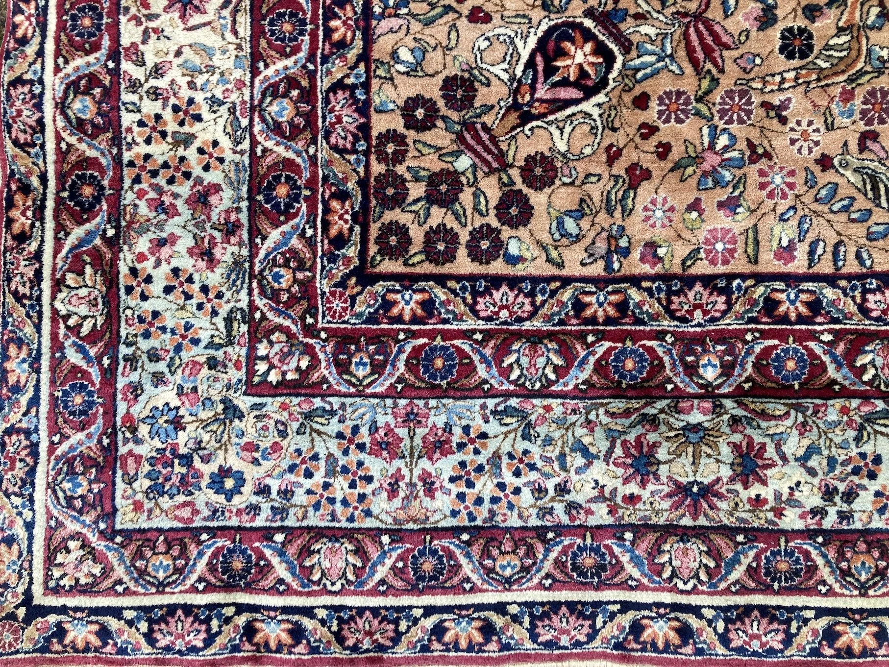 220300001_3 Antique Persian Kirman Lavar Carpet.JPG
