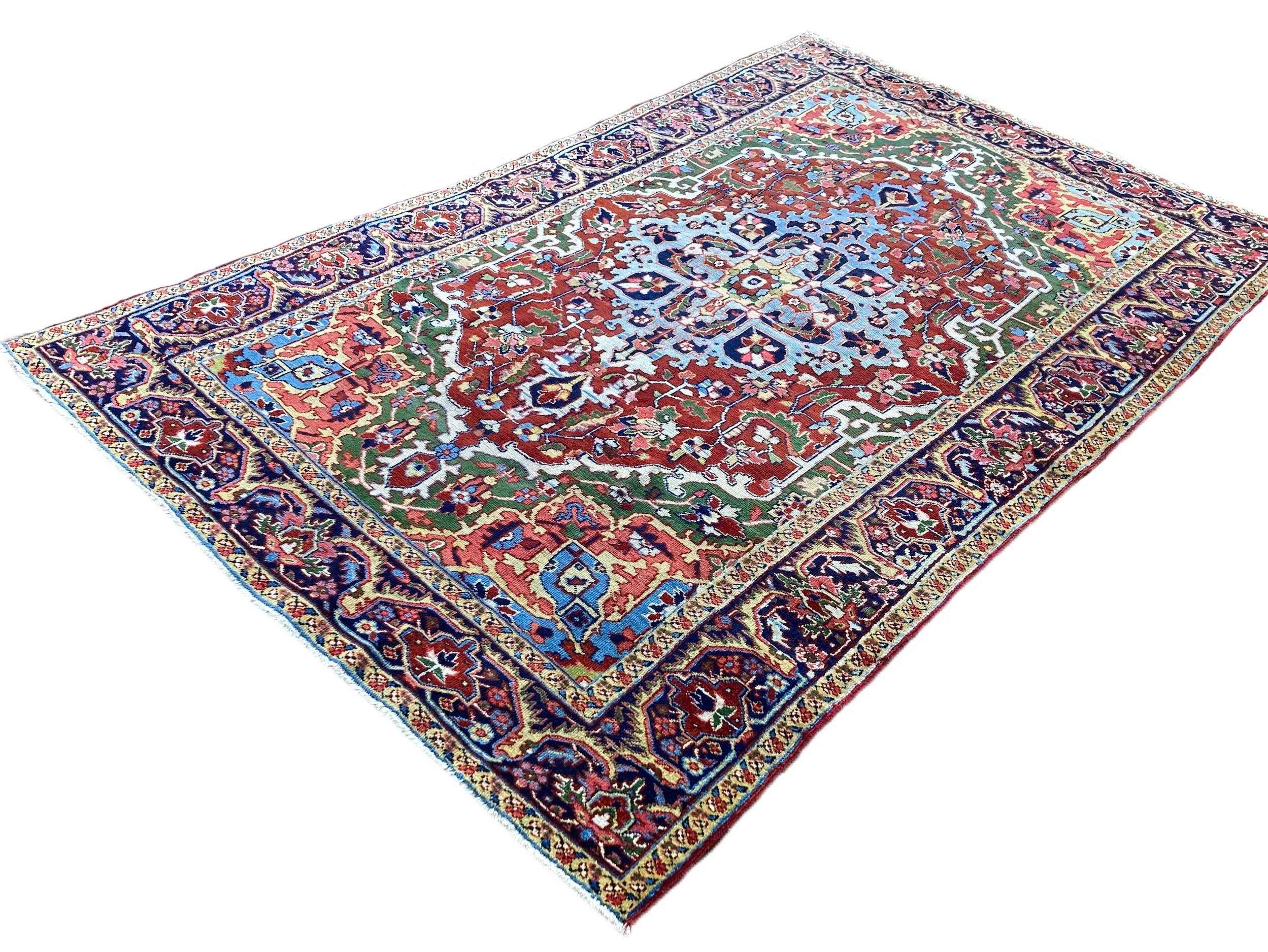 220600001_2 Antique Persian Heriz Carpet.JPG
