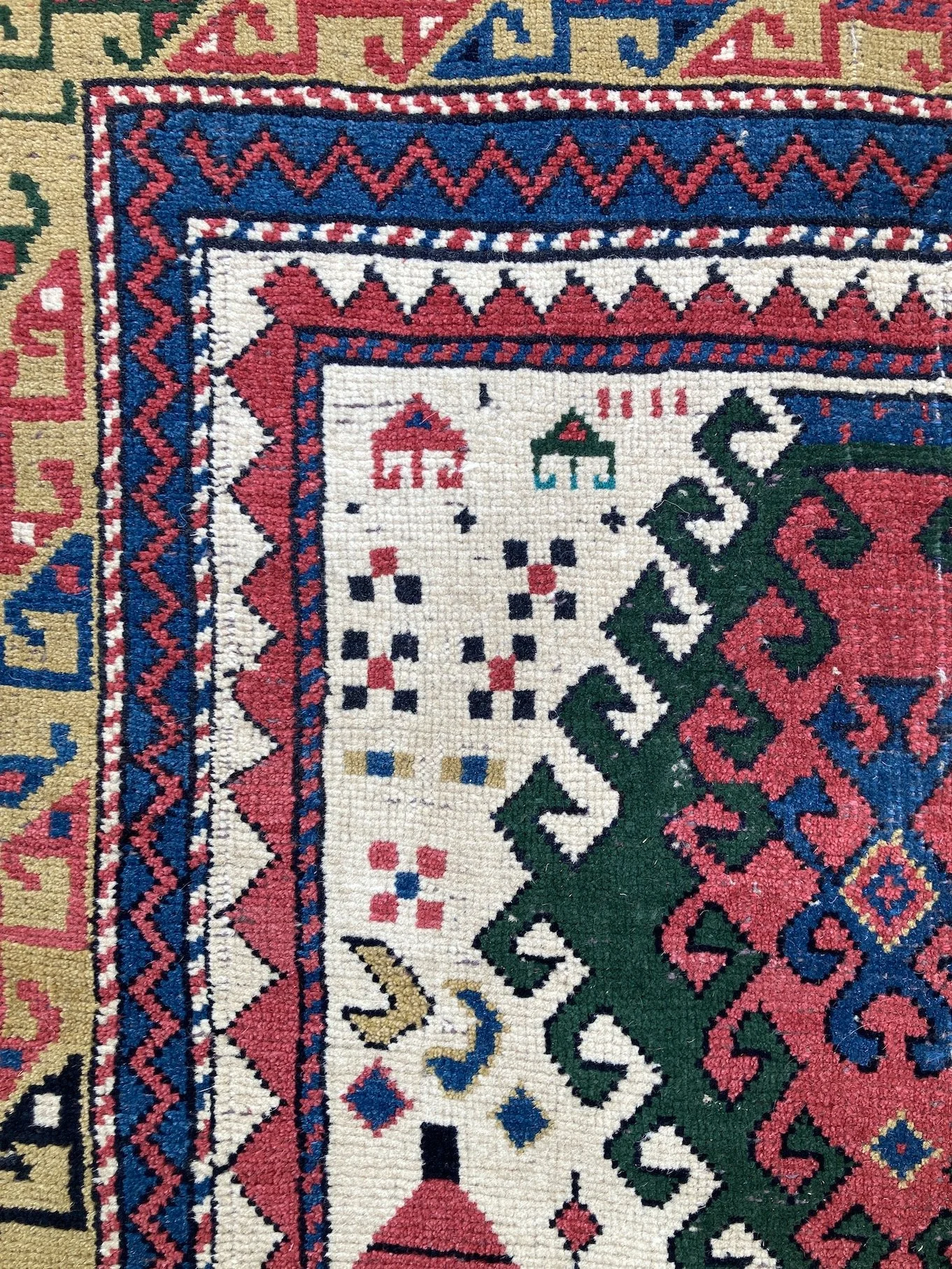 22.10.00002_9 Antique Caucasian Kazak Rug.JPG