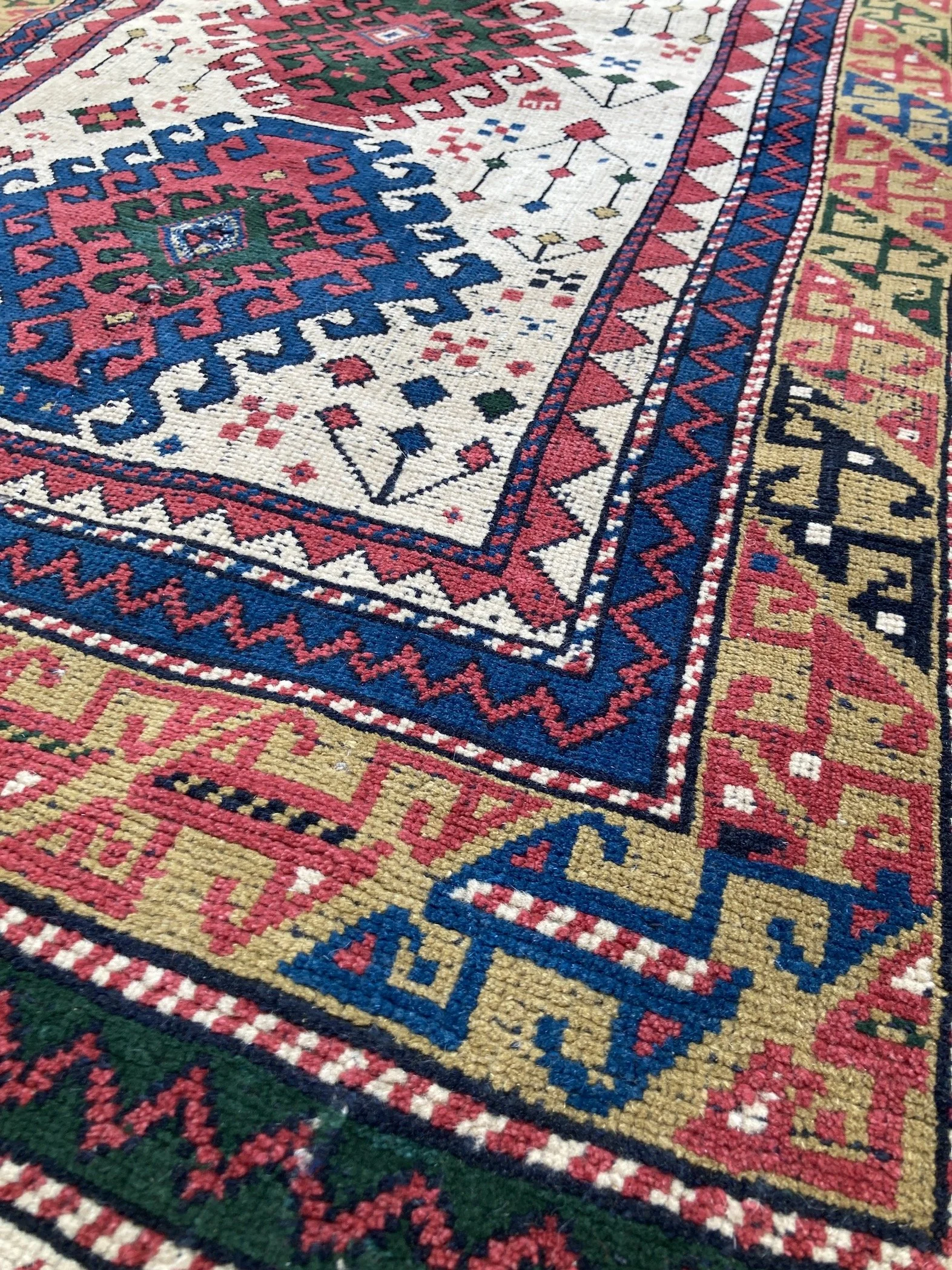22.10.00002_5 Antique Caucasian Kazak Rug.JPG