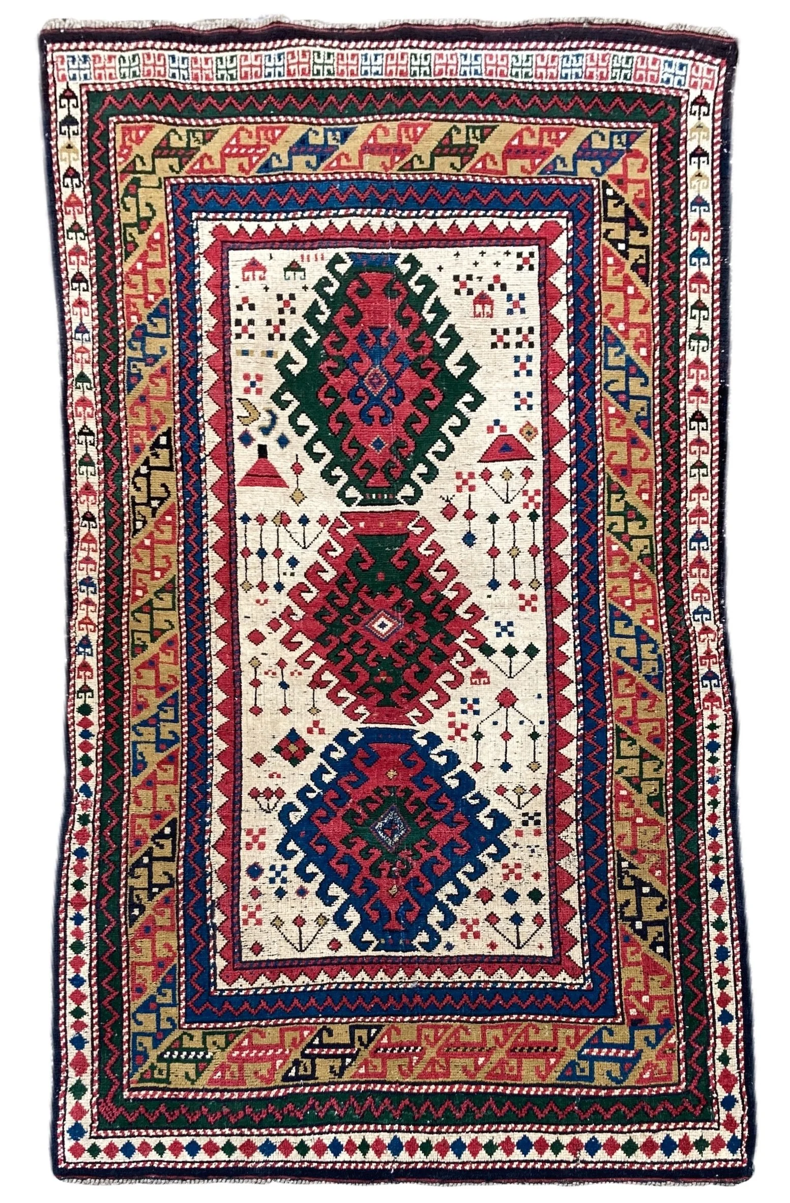 Antique Caucasian Kazak Rug 1.82m x 0.97m