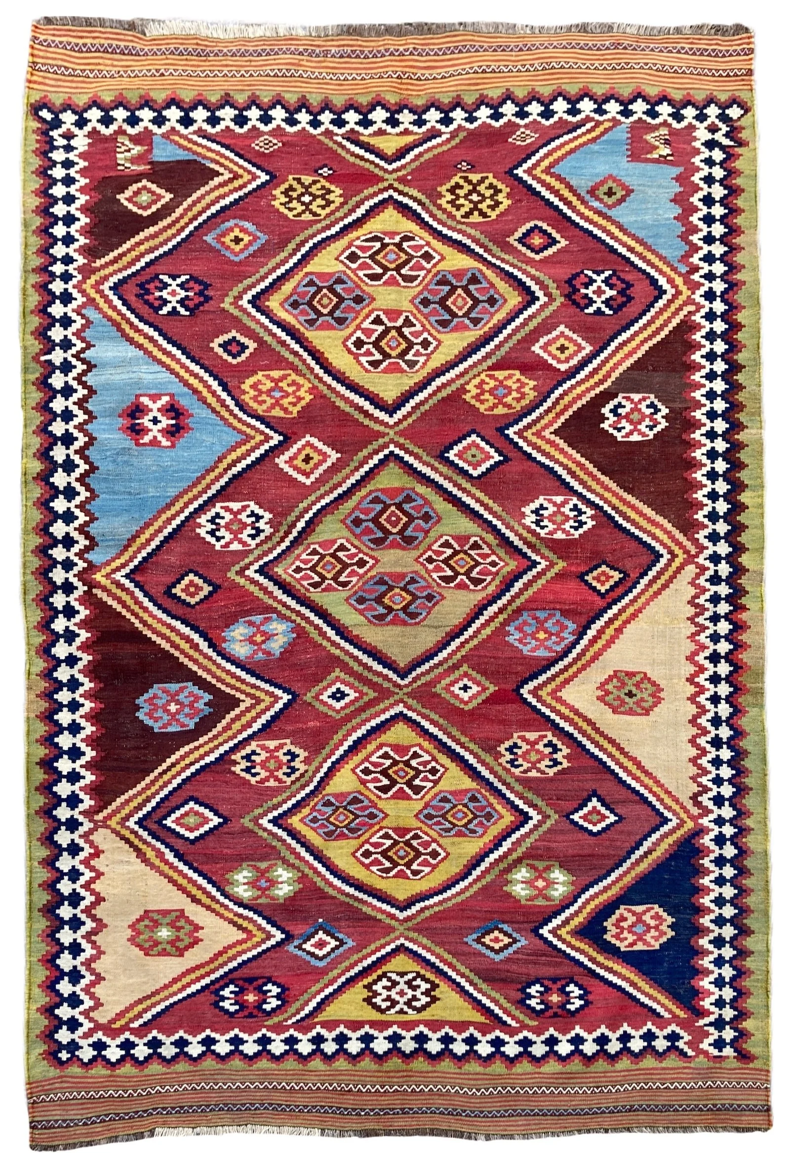22.10.00004 Antique Persian Qashqai Kilim Rug.JPG