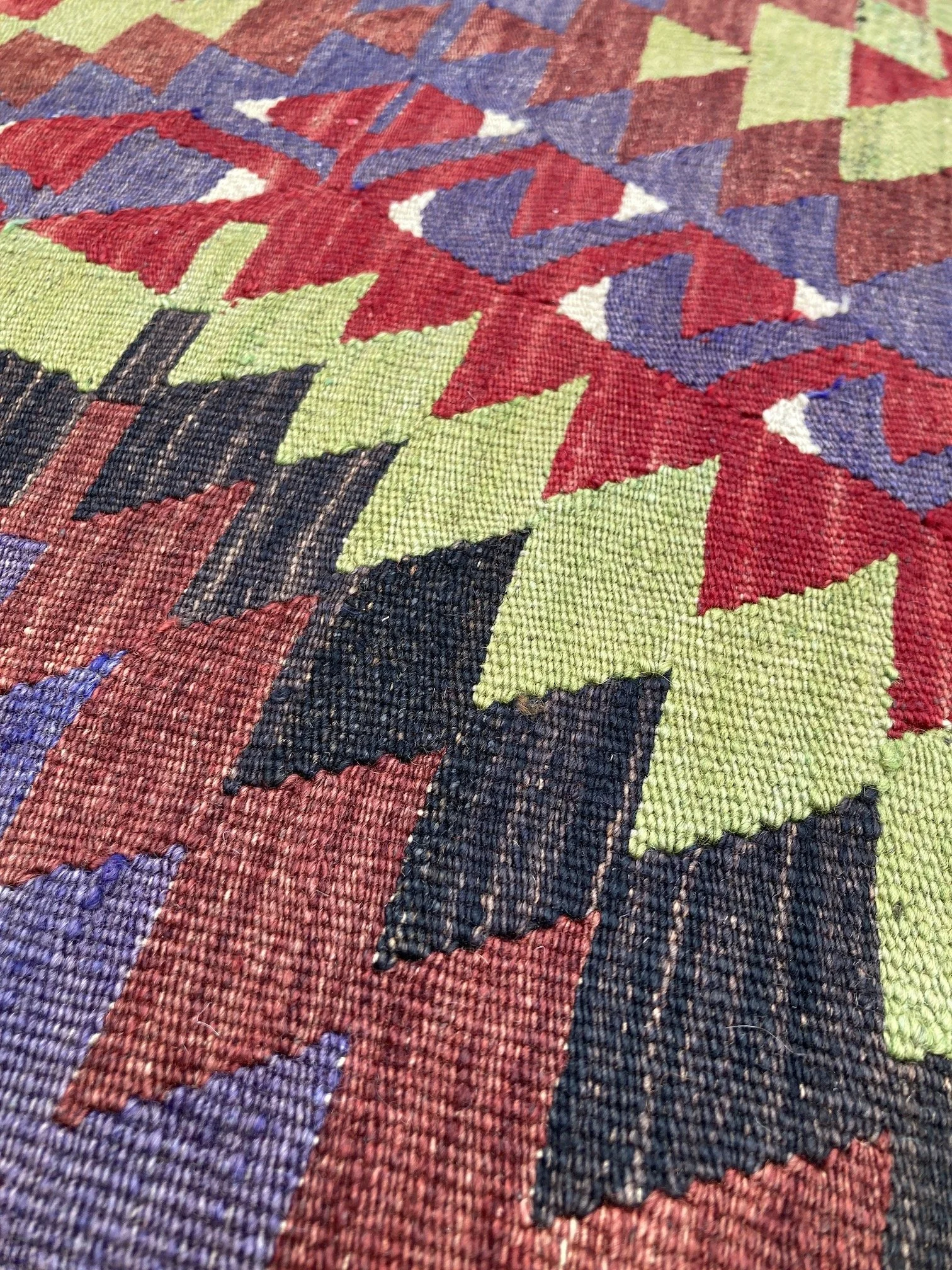 FS084_3 Kilim Covered Stool Furniture.JPG