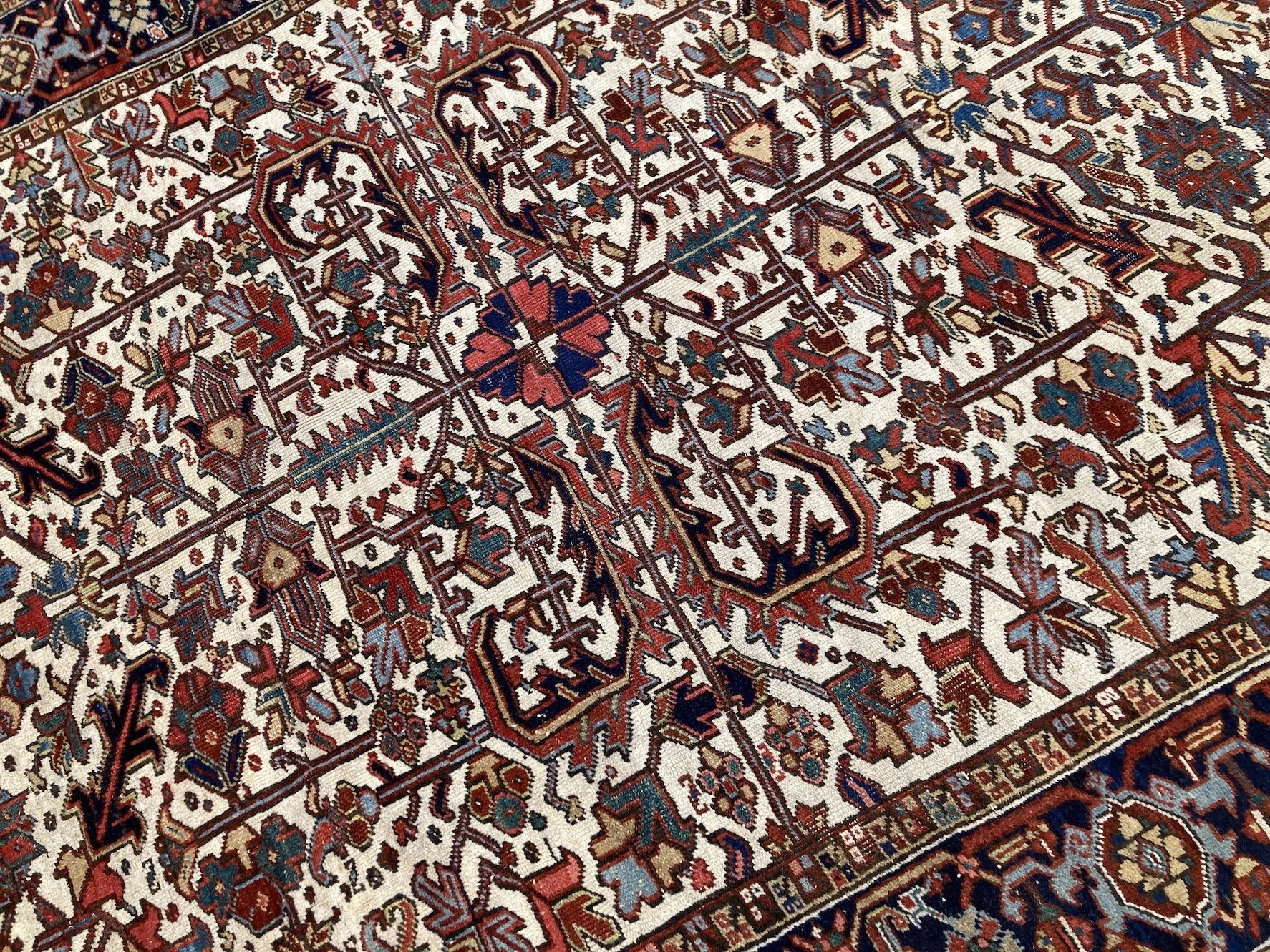 22.12.00010_7 Antique Persian Heriz Carpet.JPG
