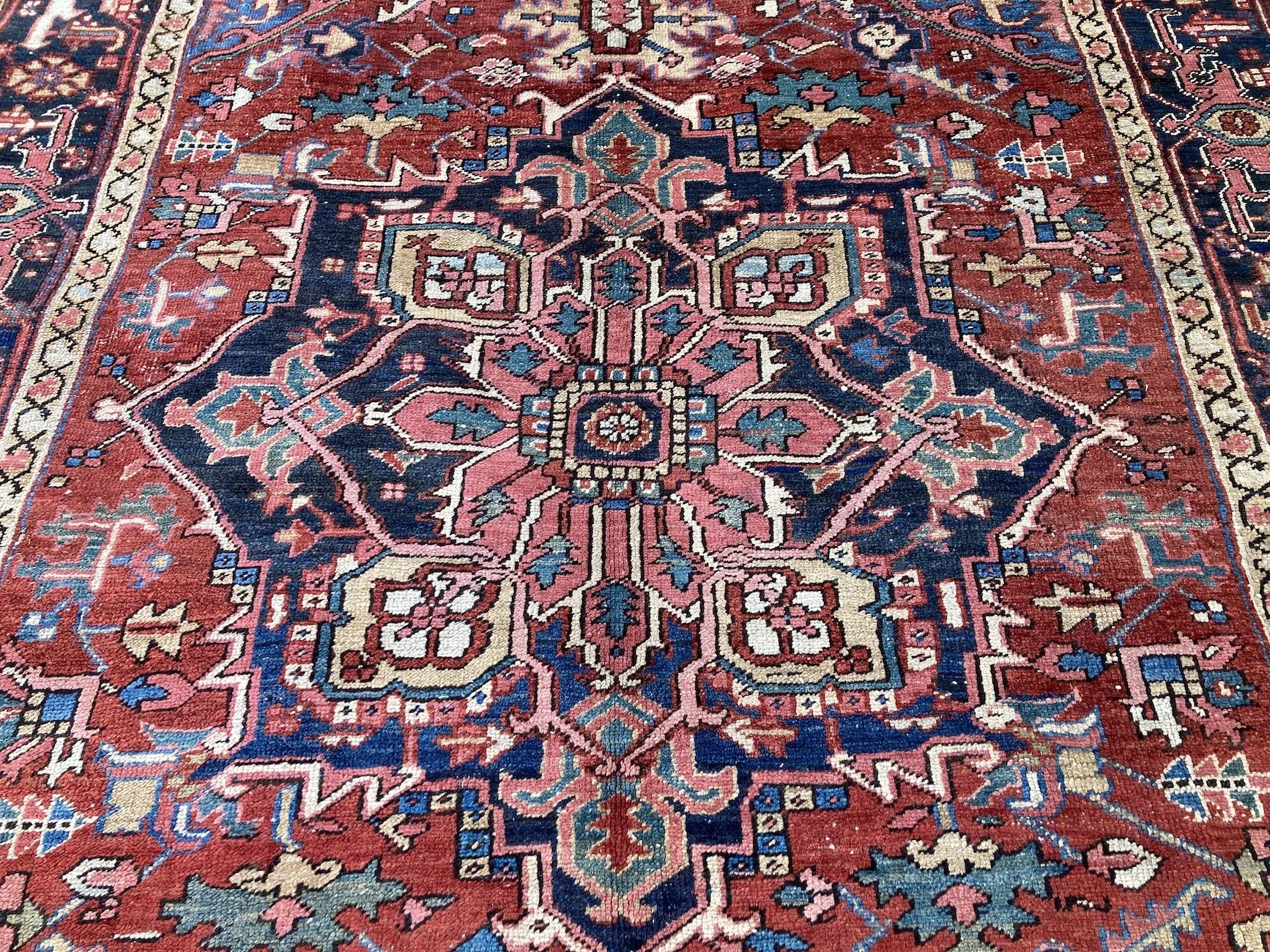 22.16.00002_4 Antique Persian Heriz Carpet.JPG