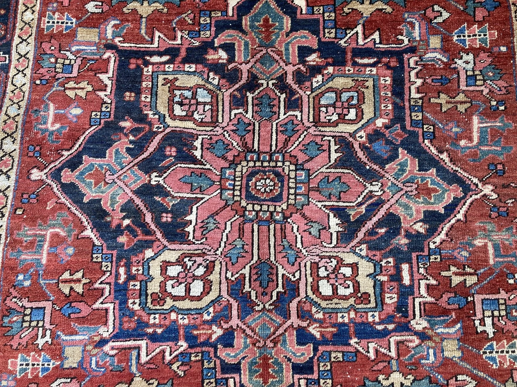 22.16.00002_9 Antique Persian Heriz Carpet.JPG