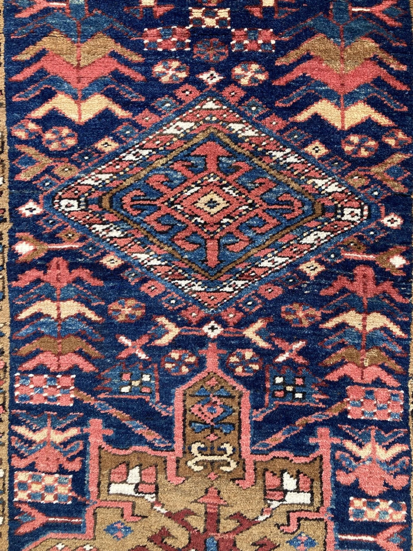 22.19.00002_9 Antique Persian Heriz Runner.JPG