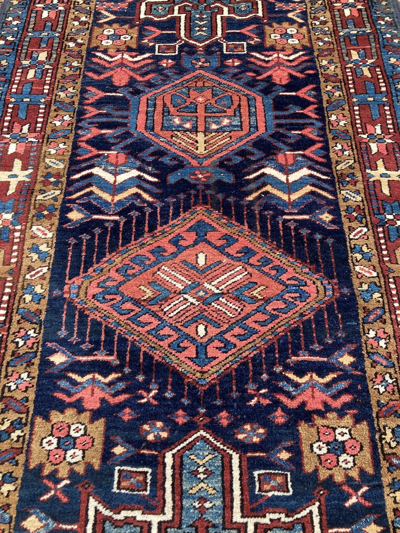 22.19.00002_4 Antique Persian Heriz Runner.JPG
