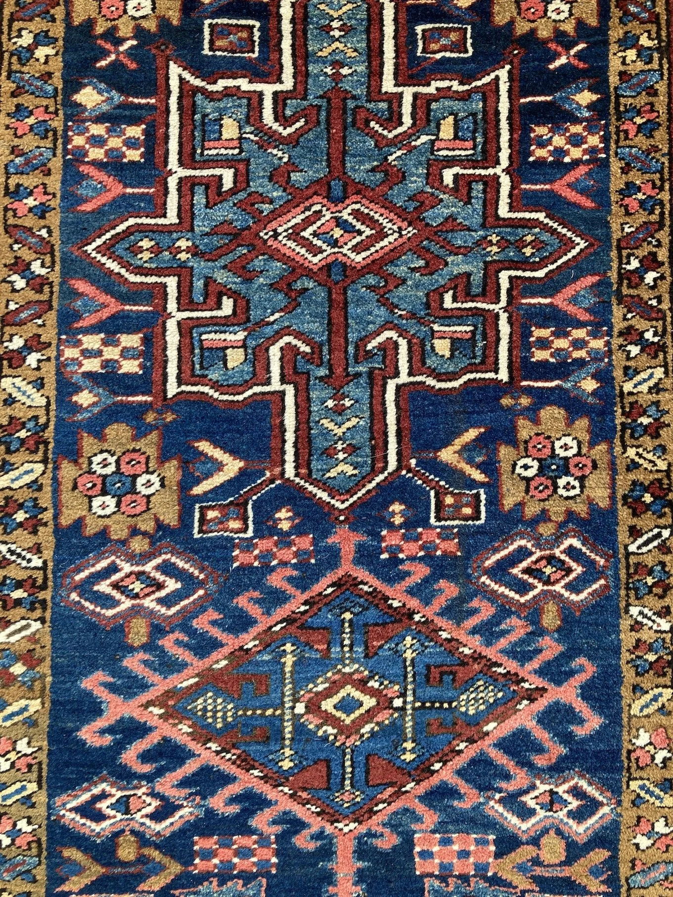 22.19.00002_10 Antique Persian Heriz Runner.JPG
