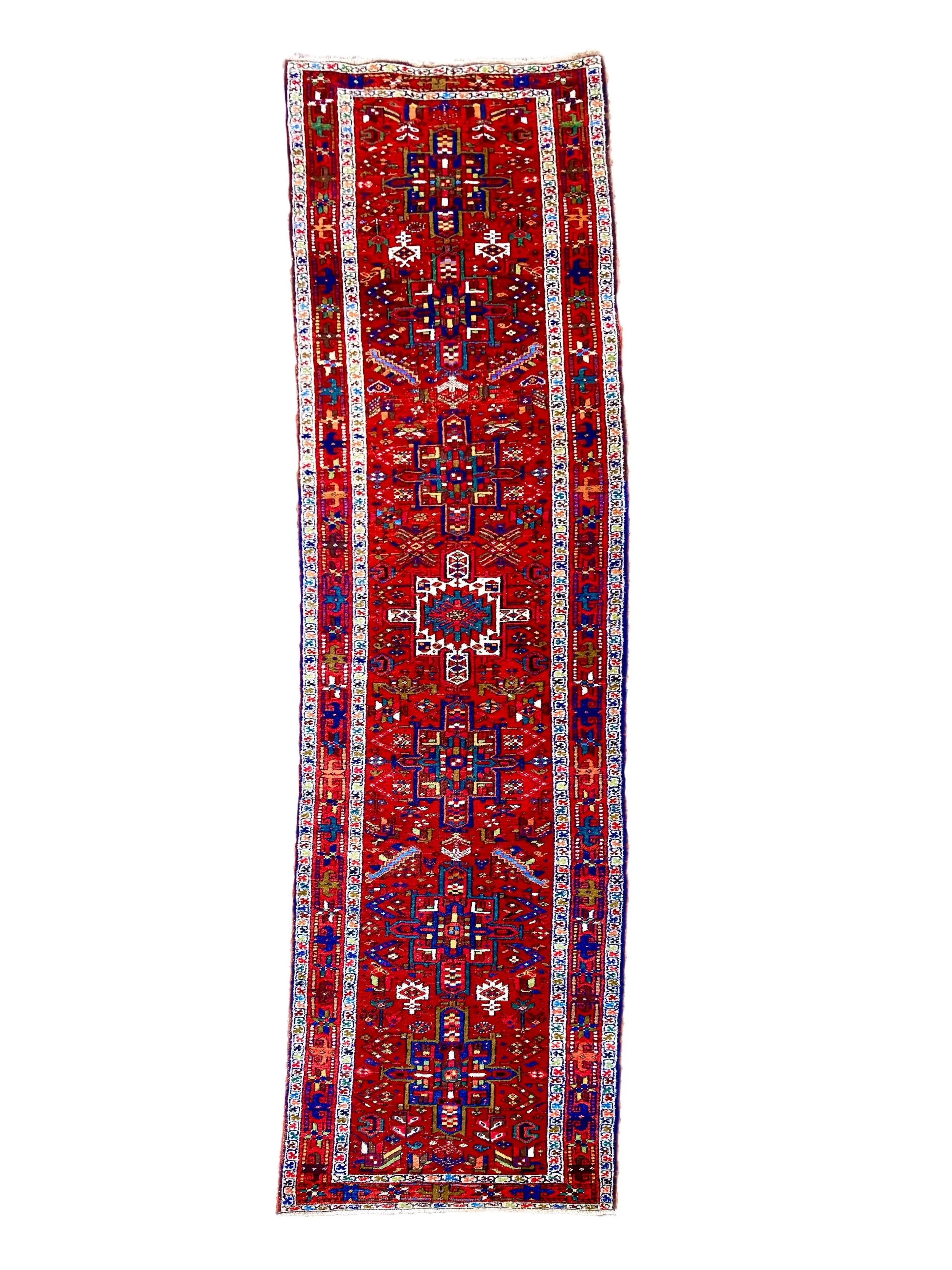 22.19.00001 Antique Persian Heriz Runner.JPG
