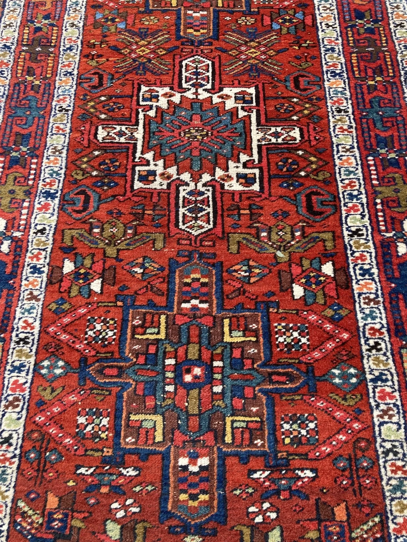 22.19.00001_4 Antique Persian Heriz Runner.JPG