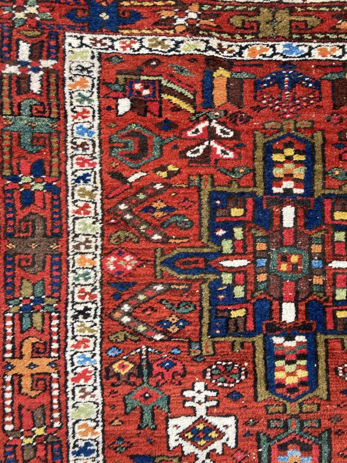 22.19.00001_10 Antique Persian Heriz Runner.JPG