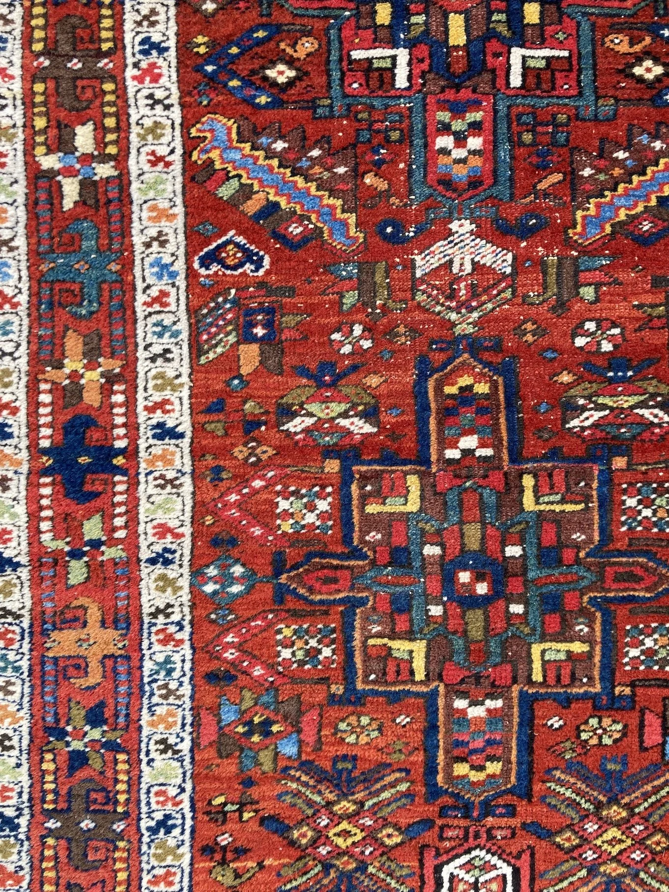 22.19.00001_9 Antique Persian Heriz Runner.JPG