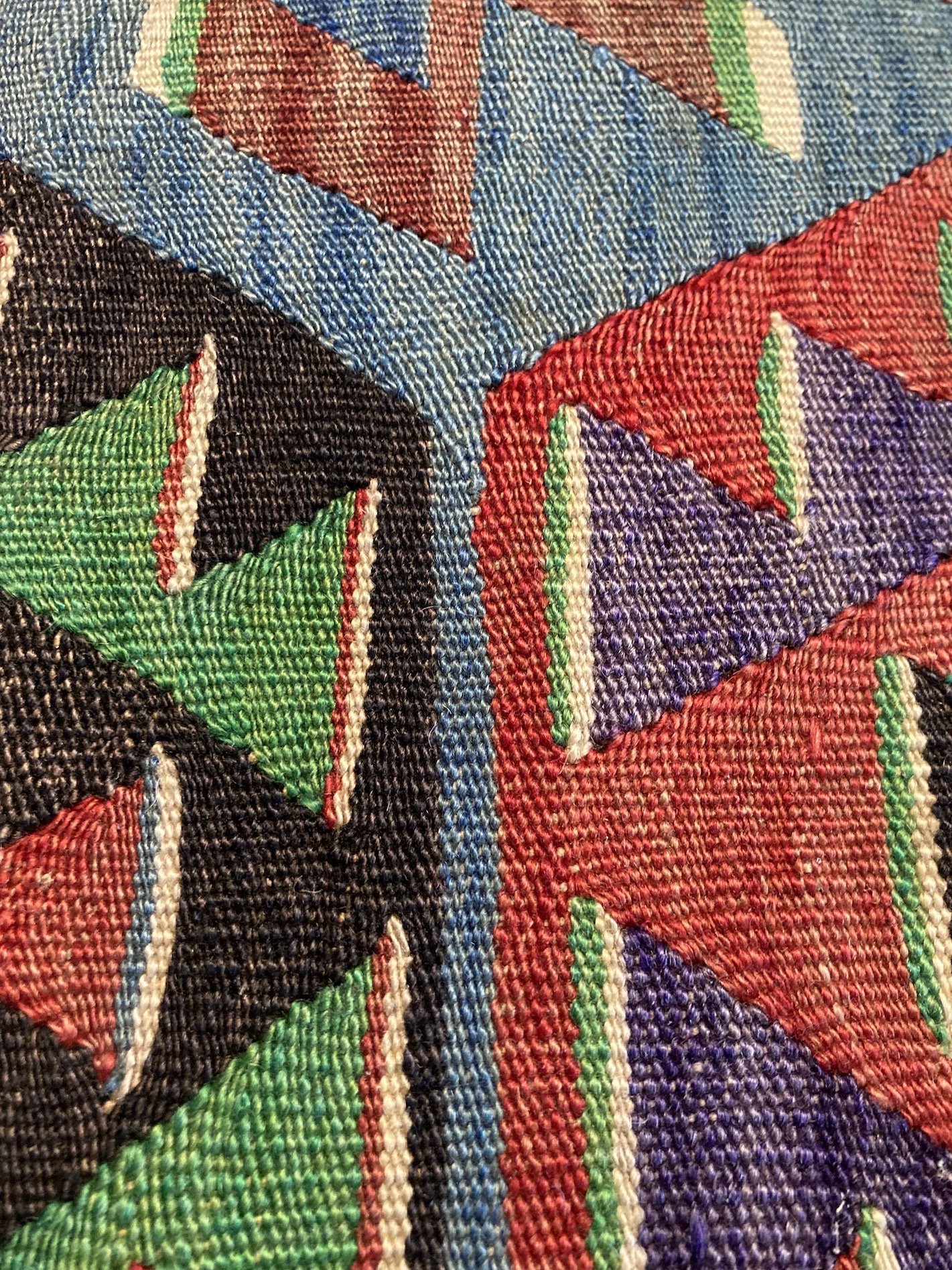 FS093_7 Kilim Covered Ottoman Stool.JPG