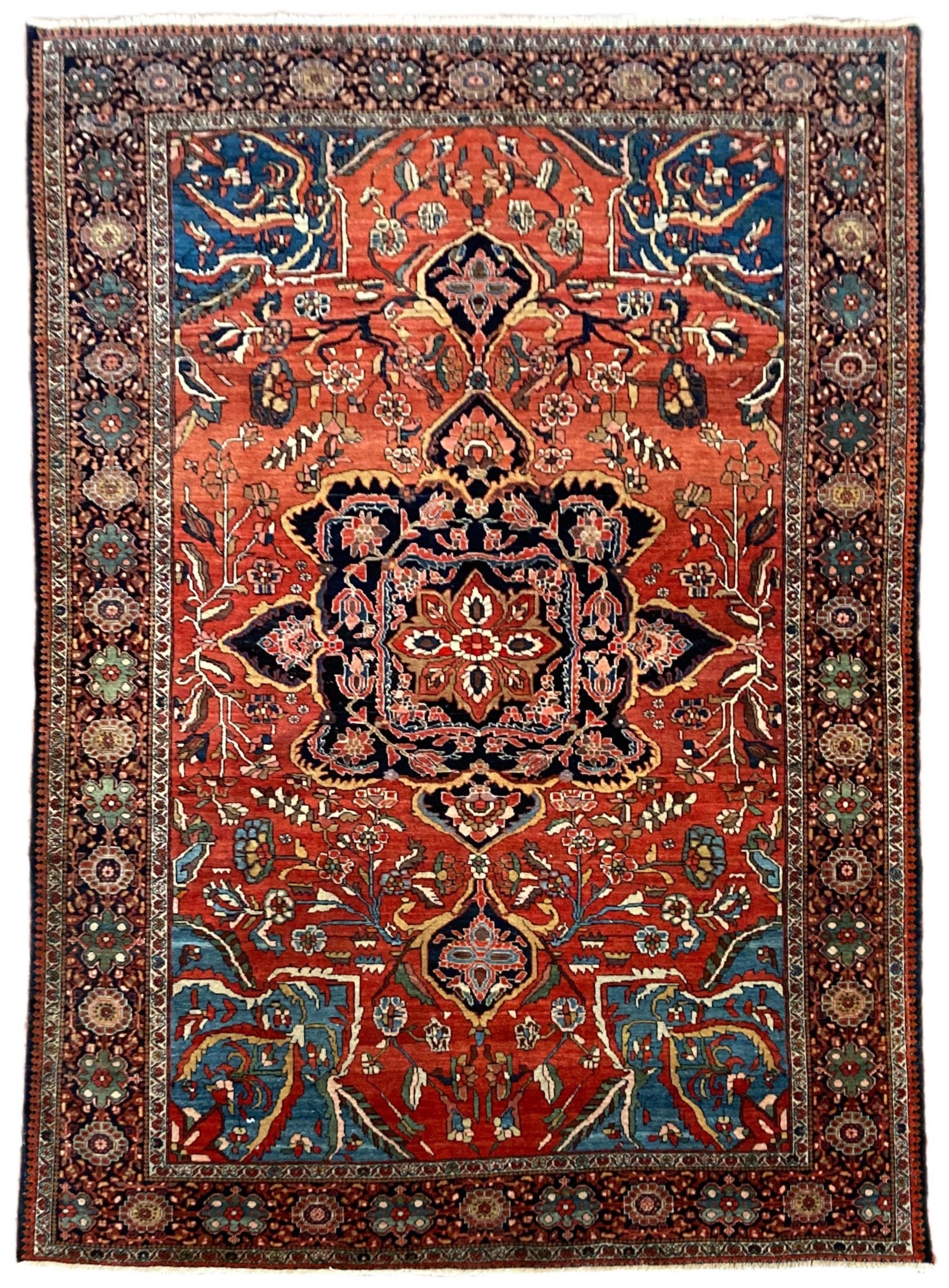 Antique Sarouk Rug 1.95mx 1.31m