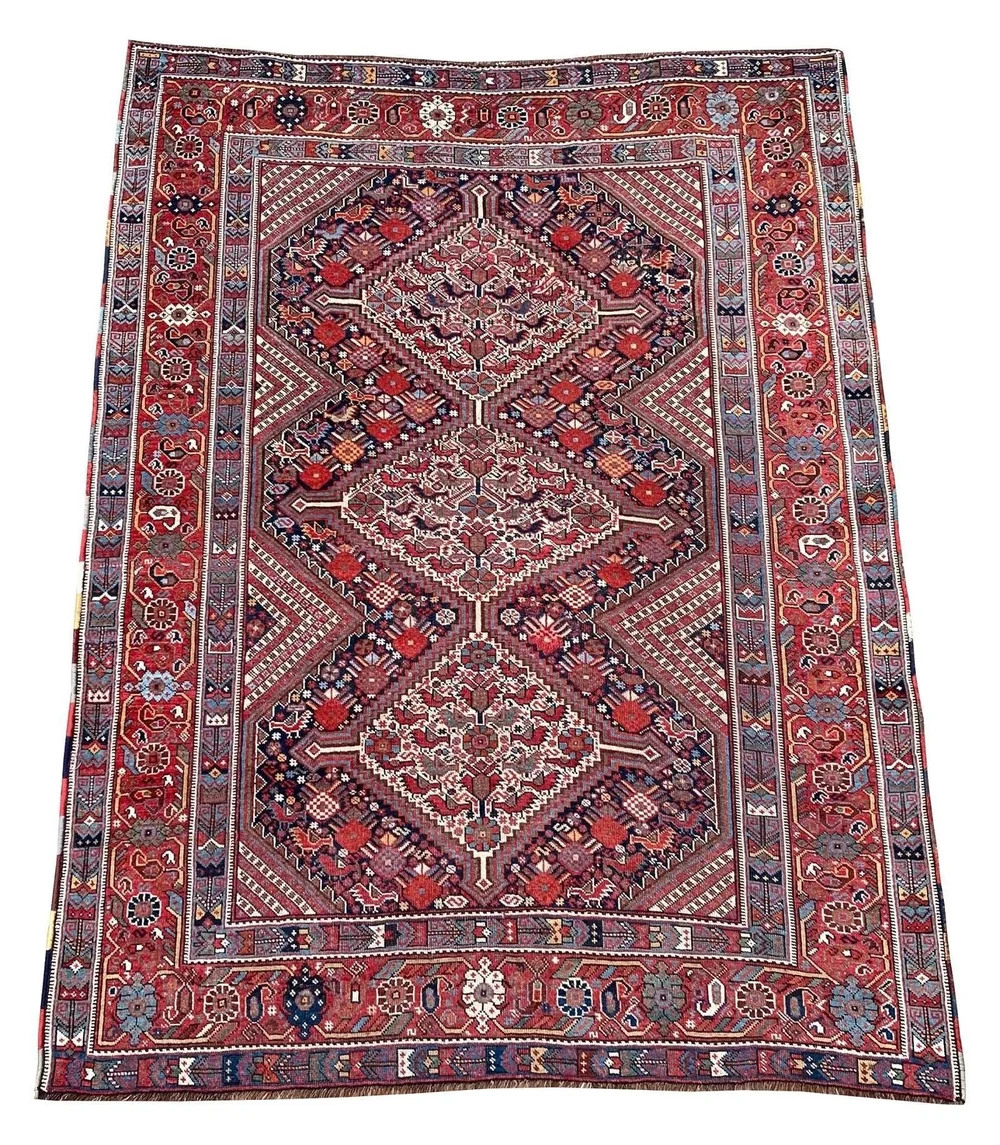 khamse rug今だけお値下げ！ M333-Khamseh-201x123cmr-