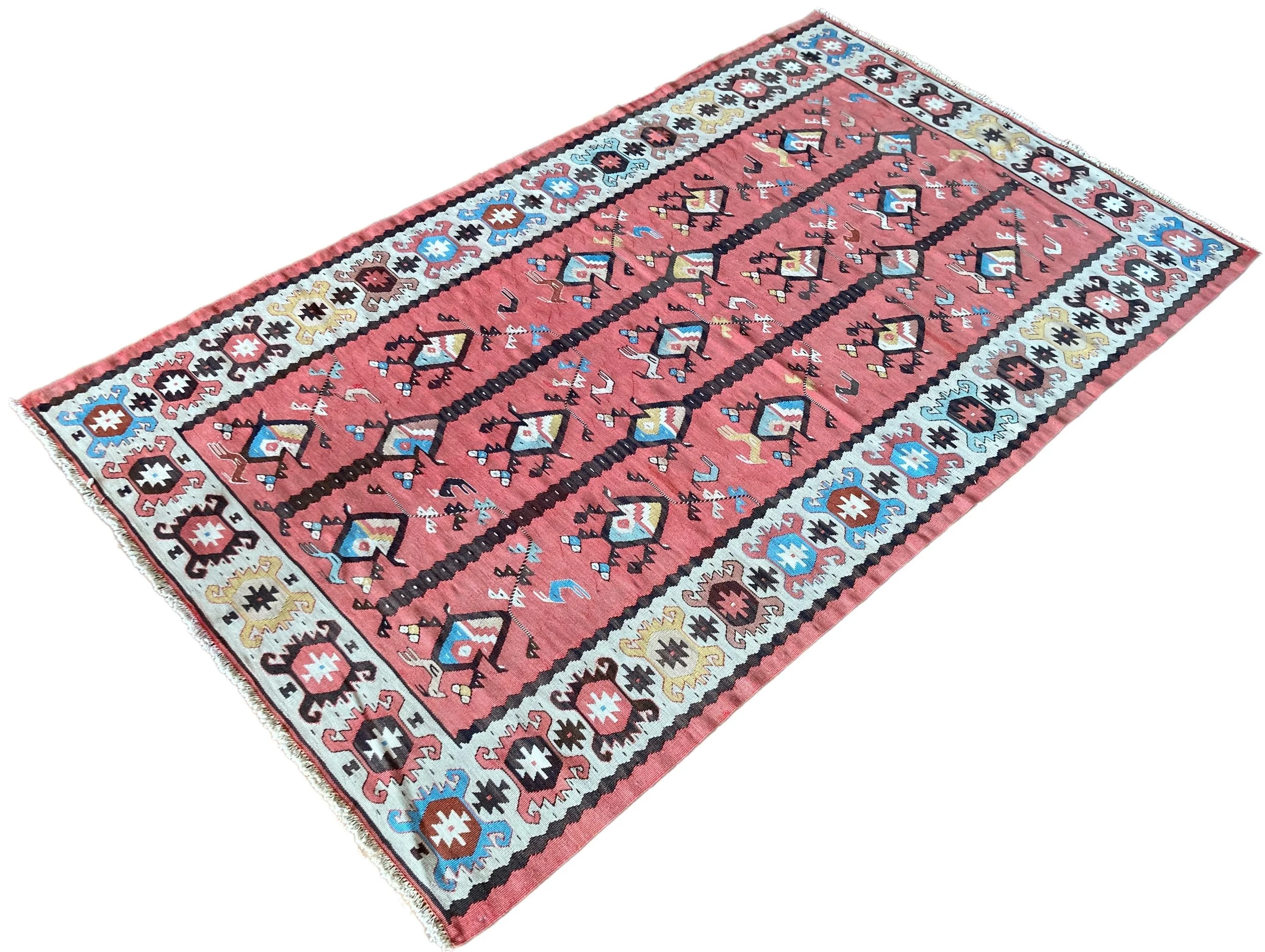 Vintage Anatolian Kilim 2.05m x 1.22m