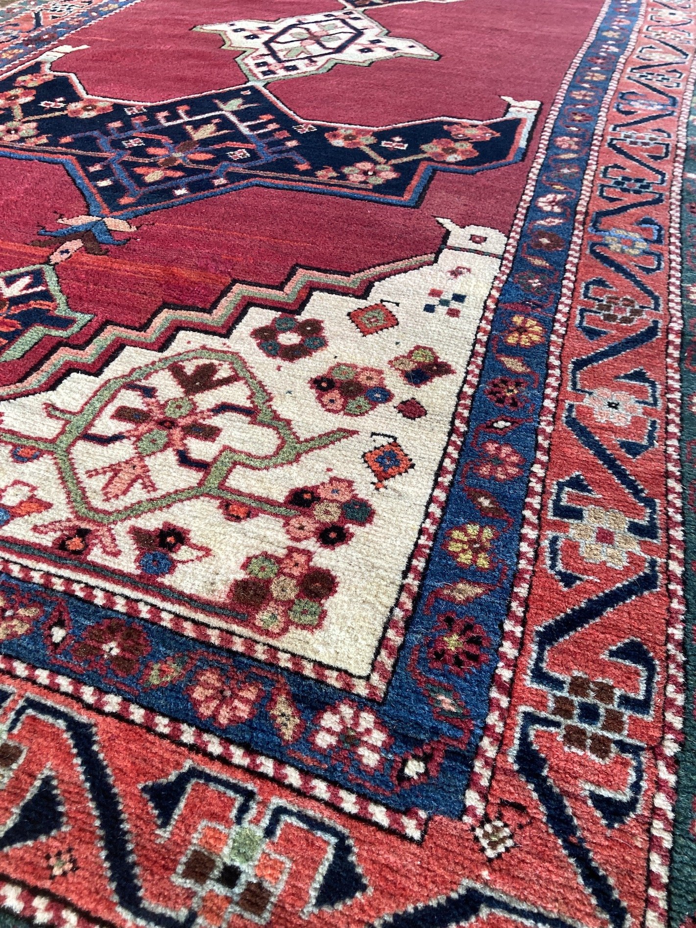 Antique Karabagh Long Rug 2.97m x 1.17m