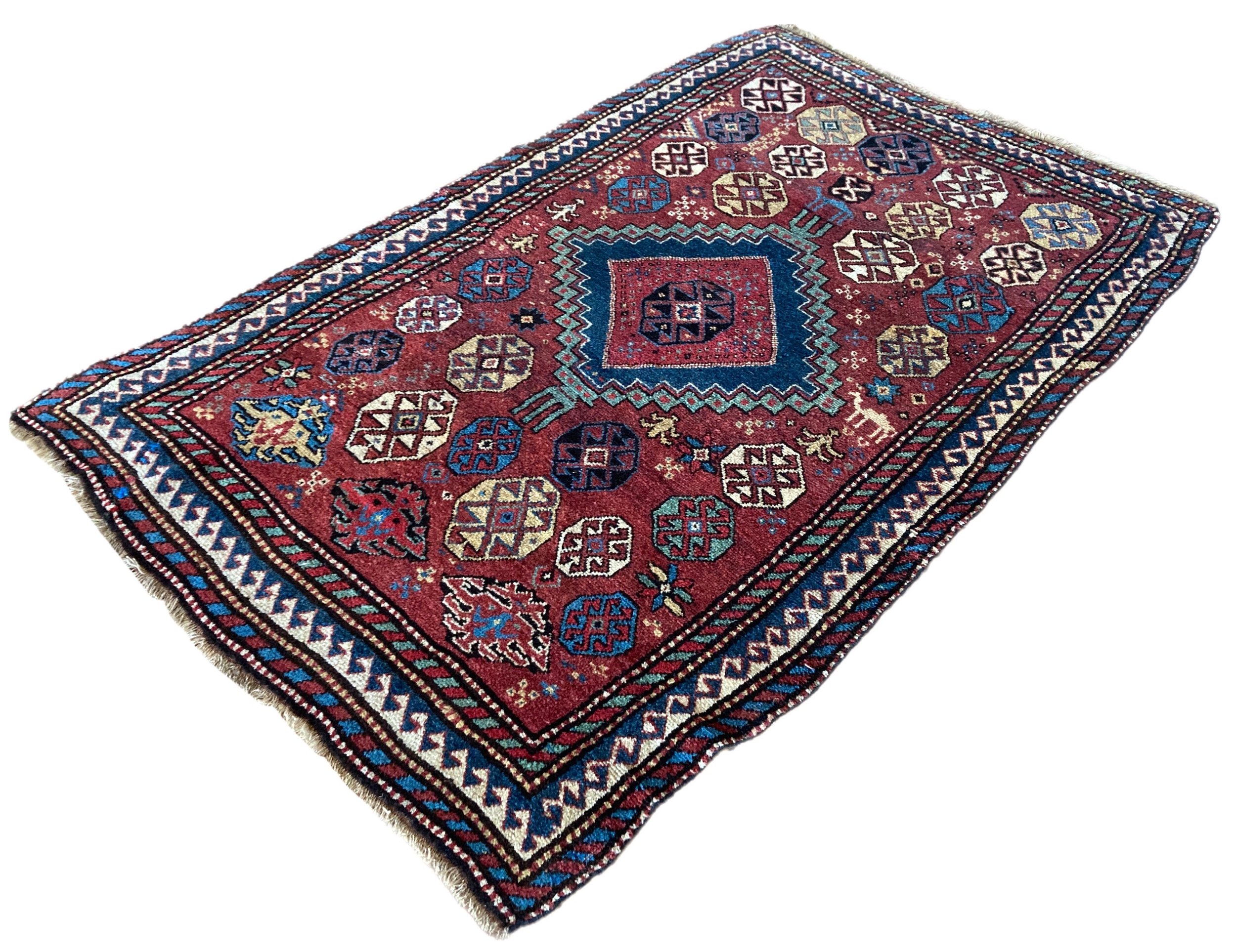 Antique Kurdish Rug 2.20m x 1.33m