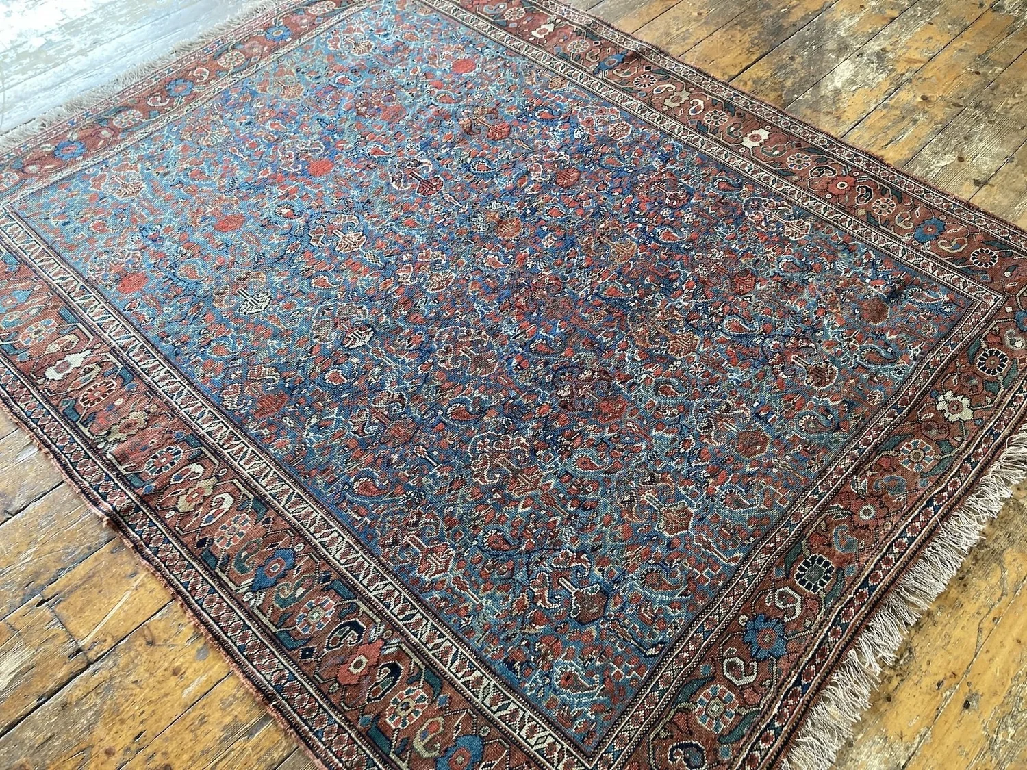 Antique Afshar Rug 1.70m x 1.42m — Rug Addiction
