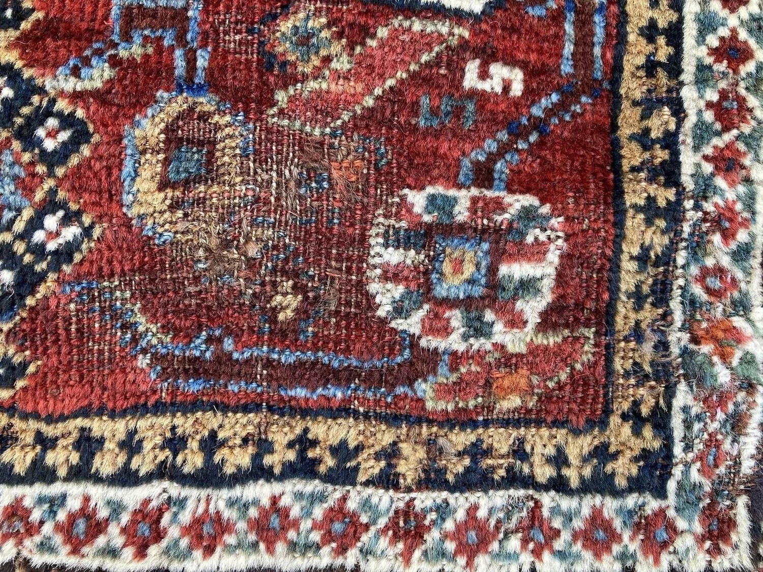 Antique Qashqai Rug 1.90m 1.57m — Rug Addiction