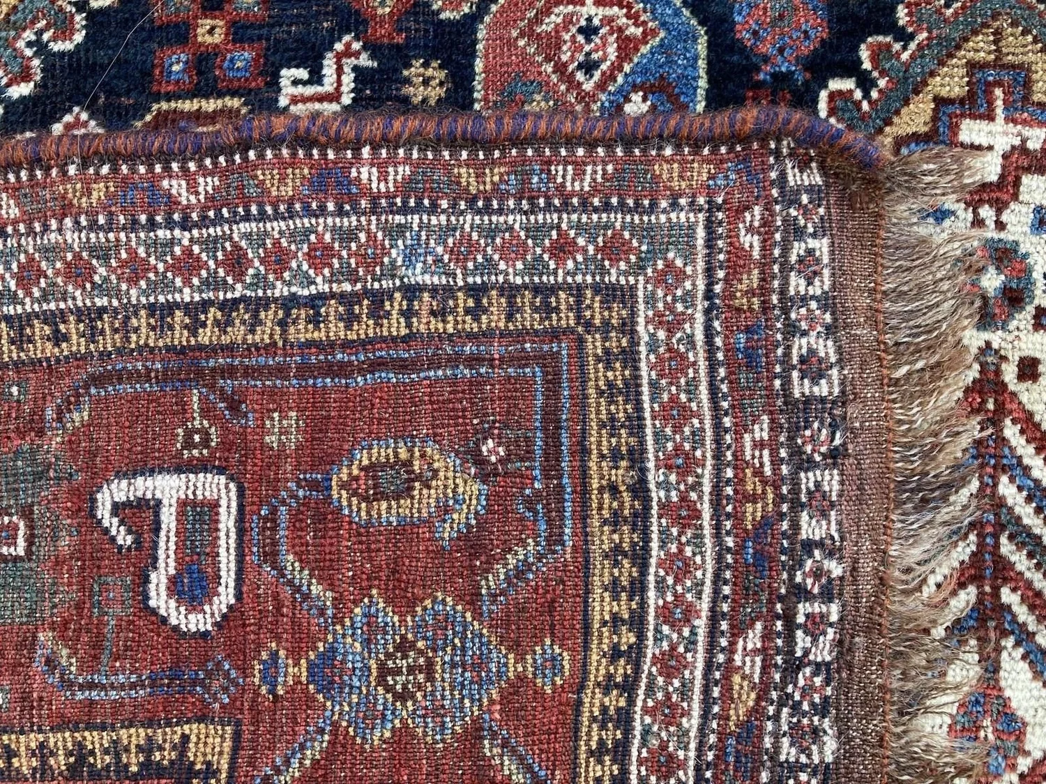 Antique Qashqai rug※今だけお値下げ！ Antique qashqai rug最終値下げ！ 【公式通販】