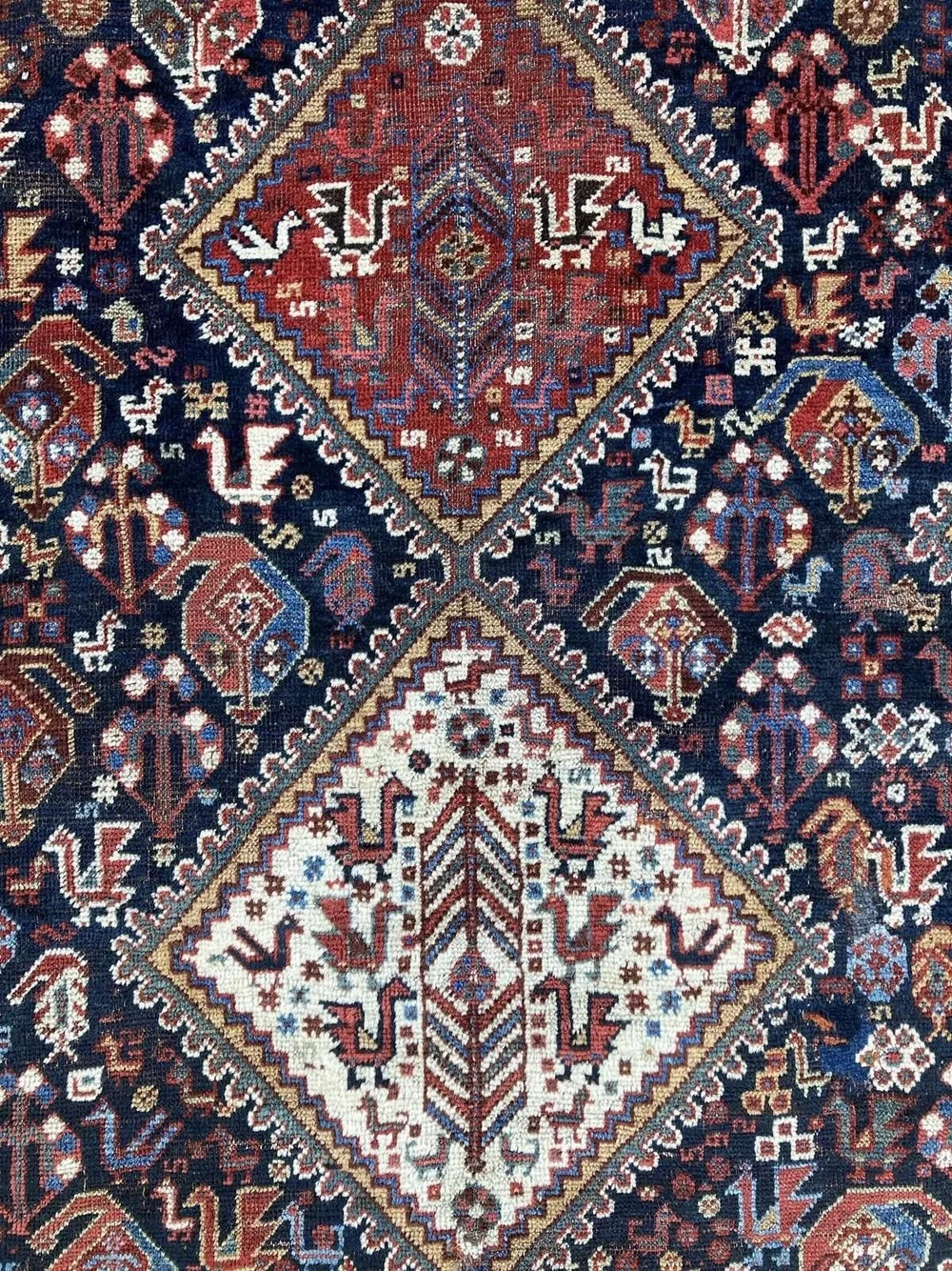 Antique Qashqai rug※今だけお値下げ！ Antique qashqai rug最終値下げ！ 【公式通販】