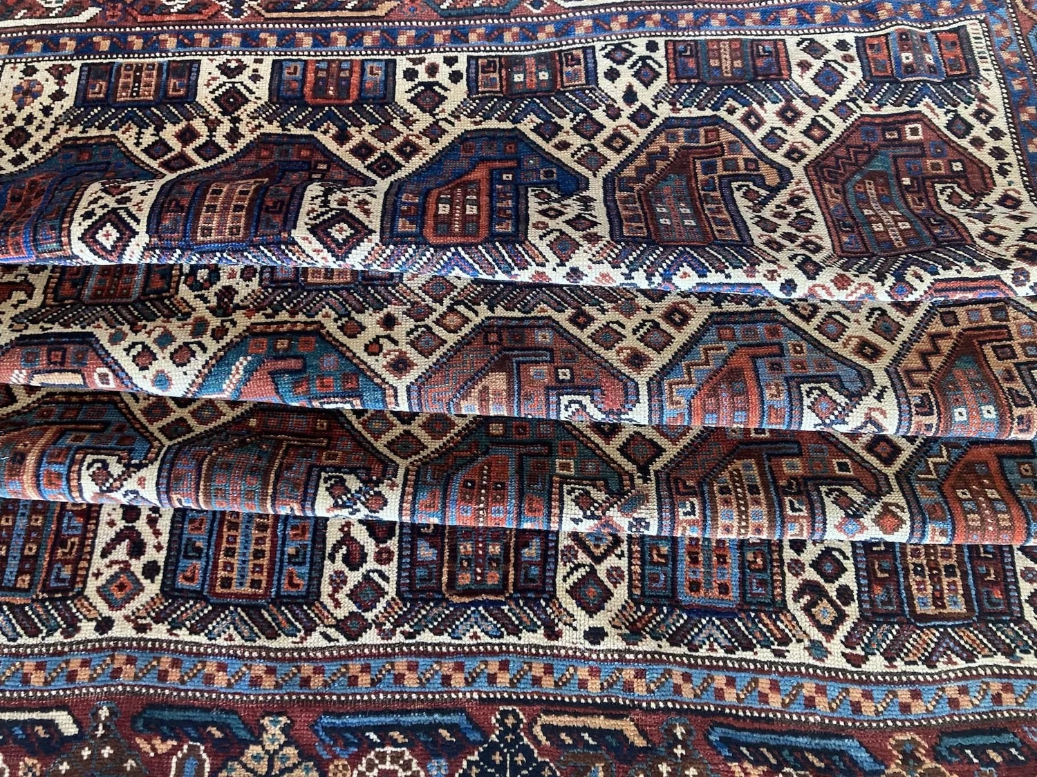 Antique Khamseh Rug 1.90m x 1.39m — Rug Addiction