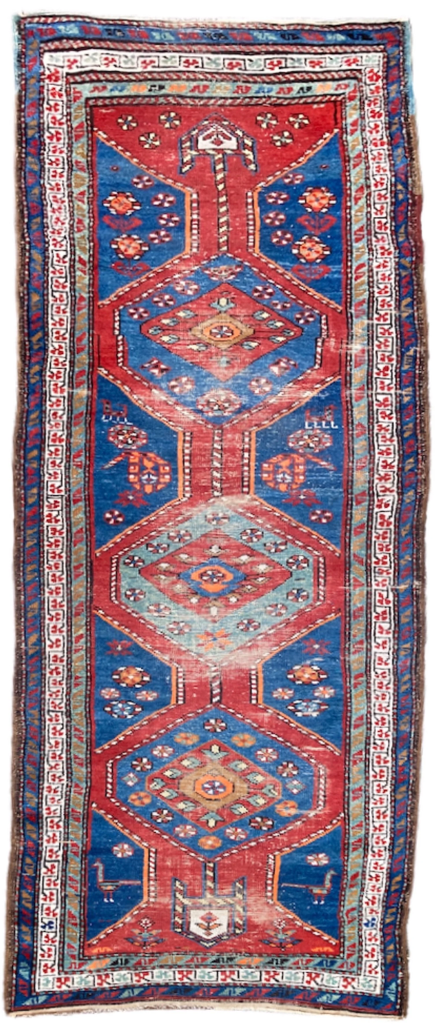 220200001 Antique Persian Heriz Runner.JPG