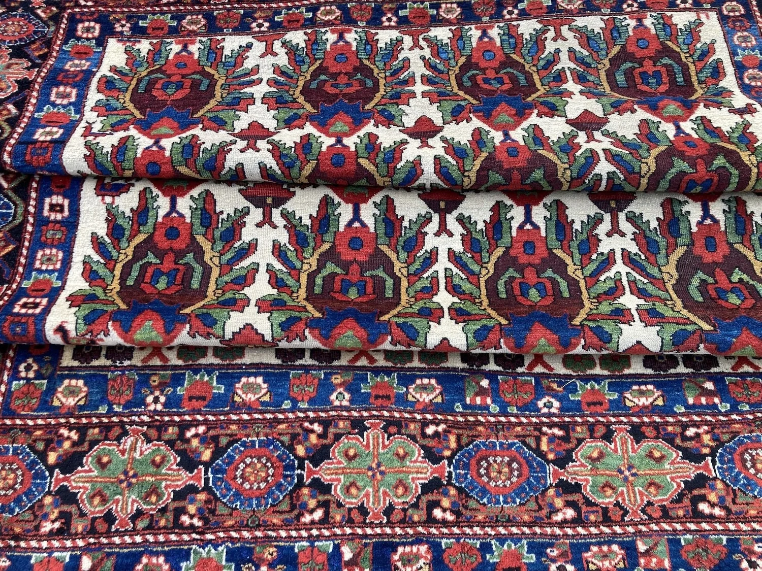 Antique Afshar Rug 1.85m x 1.48m — Rug Addiction