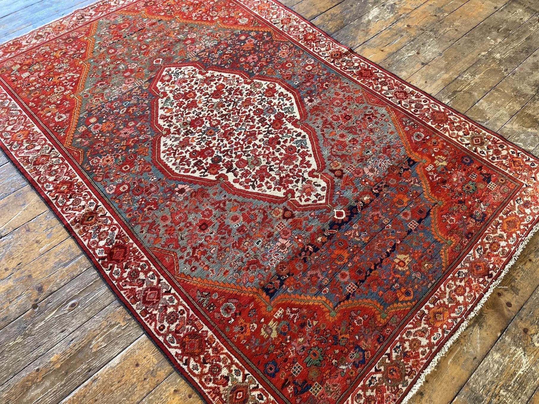 Why does a rug change colour?