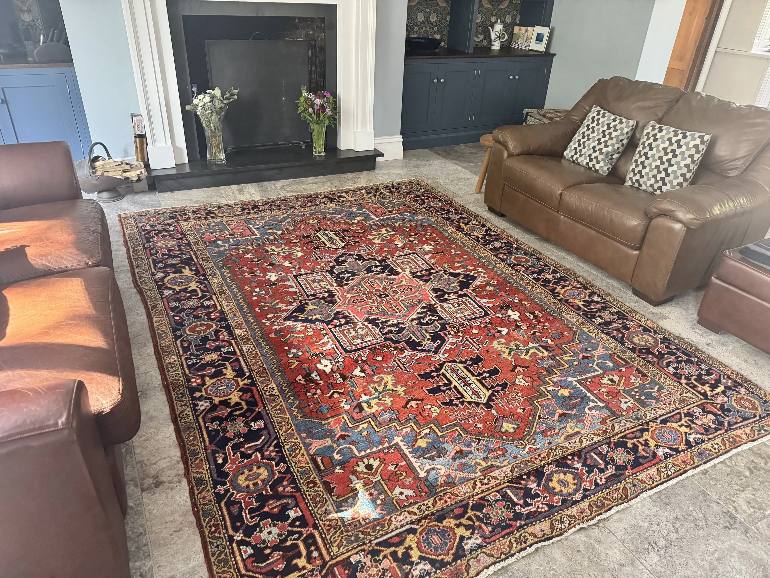 Antique Heriz Carpet