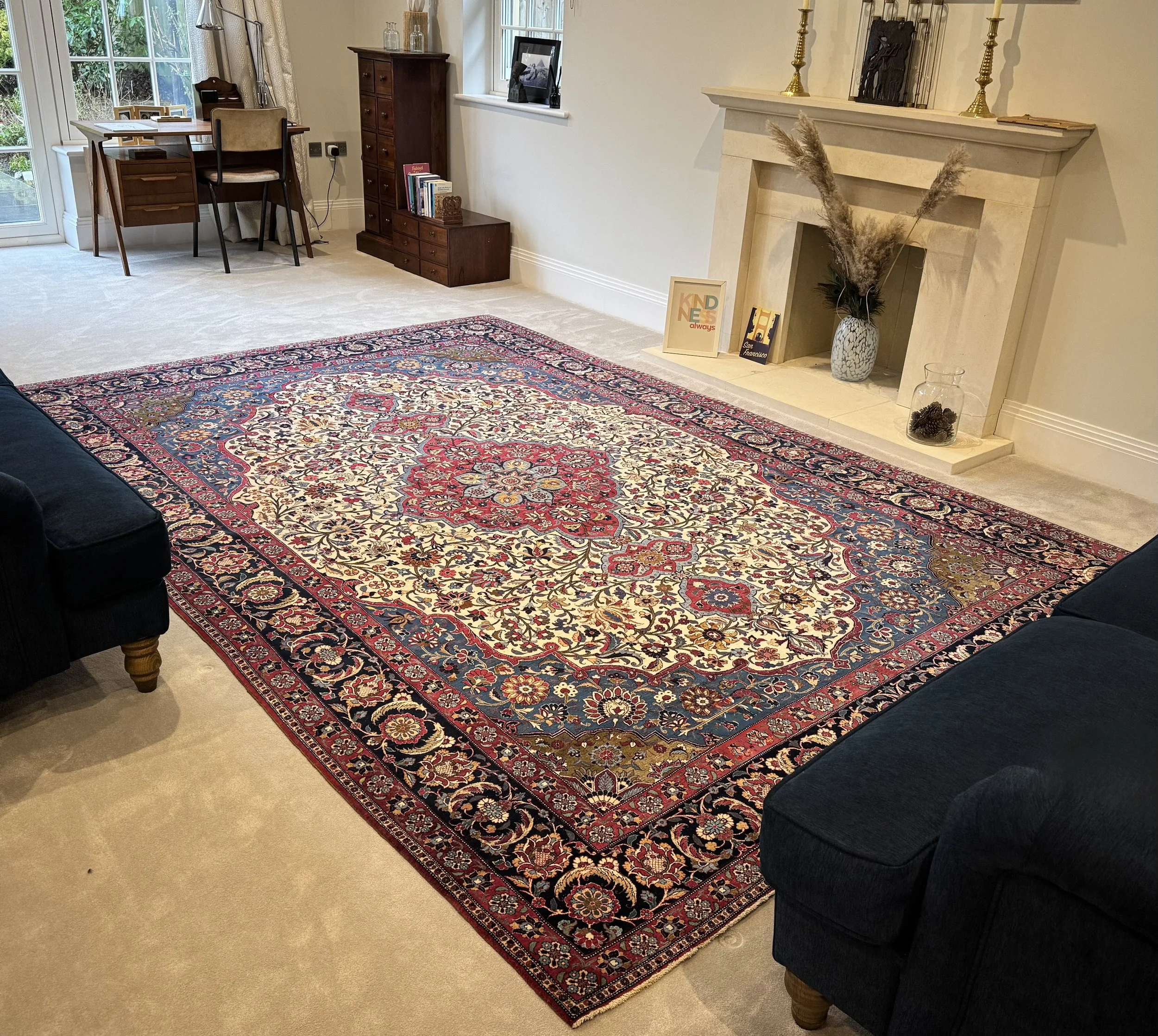 Antique Isfahan Carpet