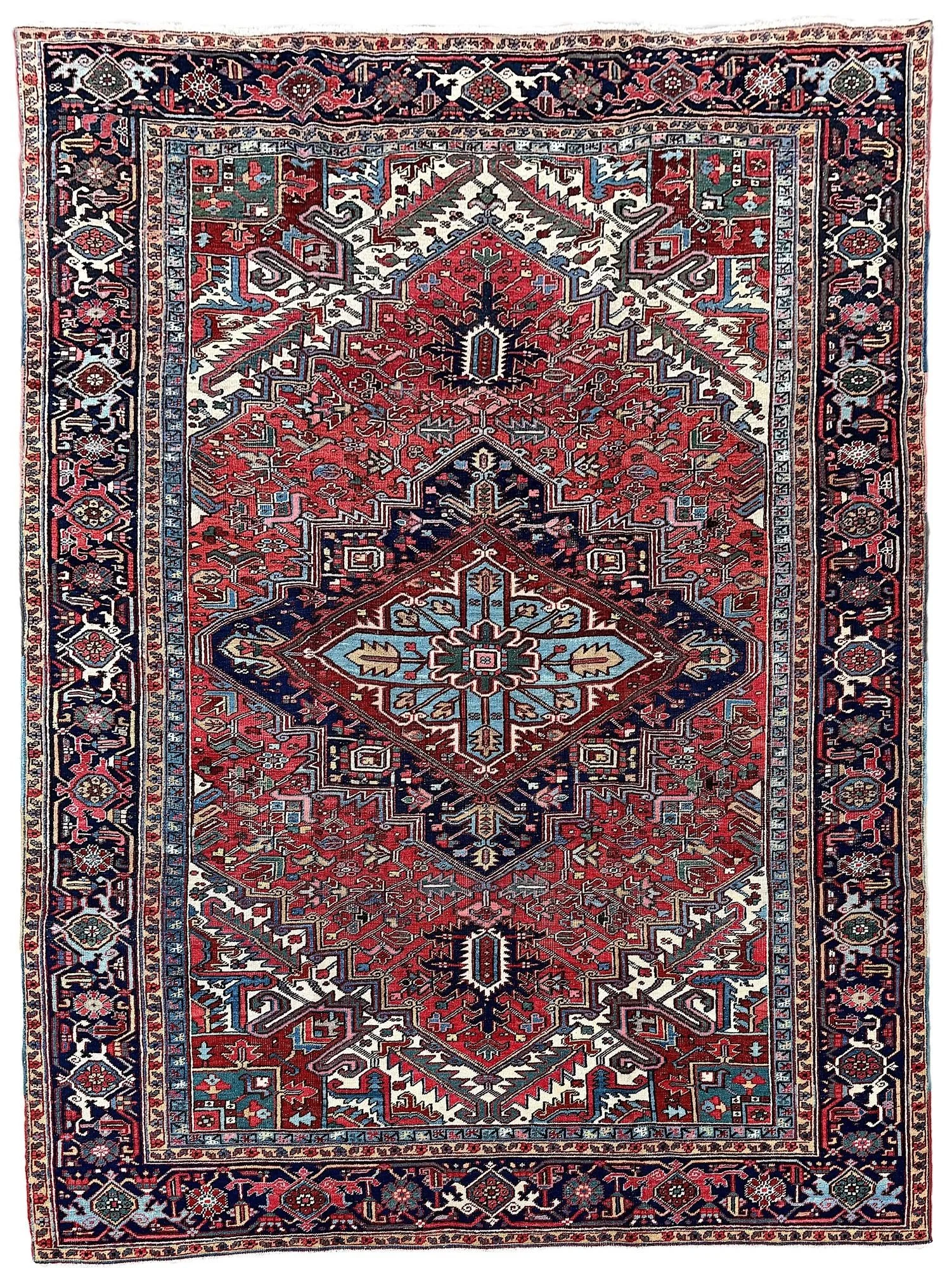 Antique Heriz Carpet 3.77m x 2.68m