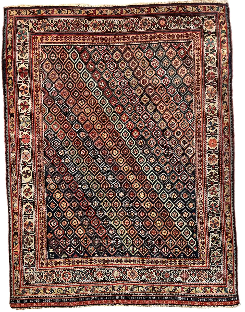 Antique Tribal Qashqai Rug 1.81m x 1.38m — Rug Addiction