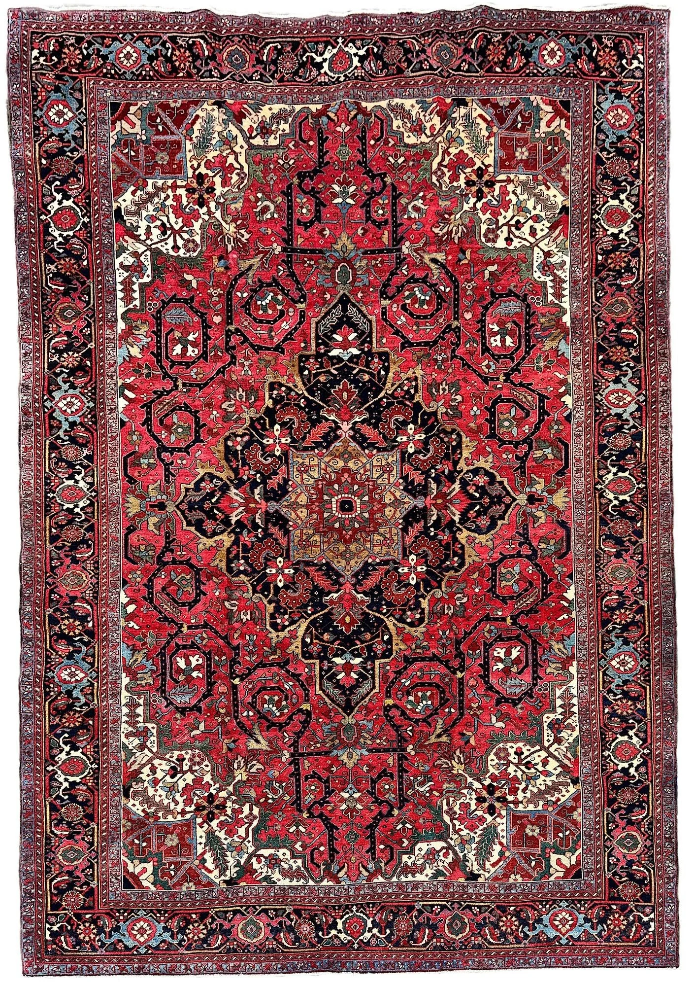 Antique Heriz Carpet 3.68m x 2.65m