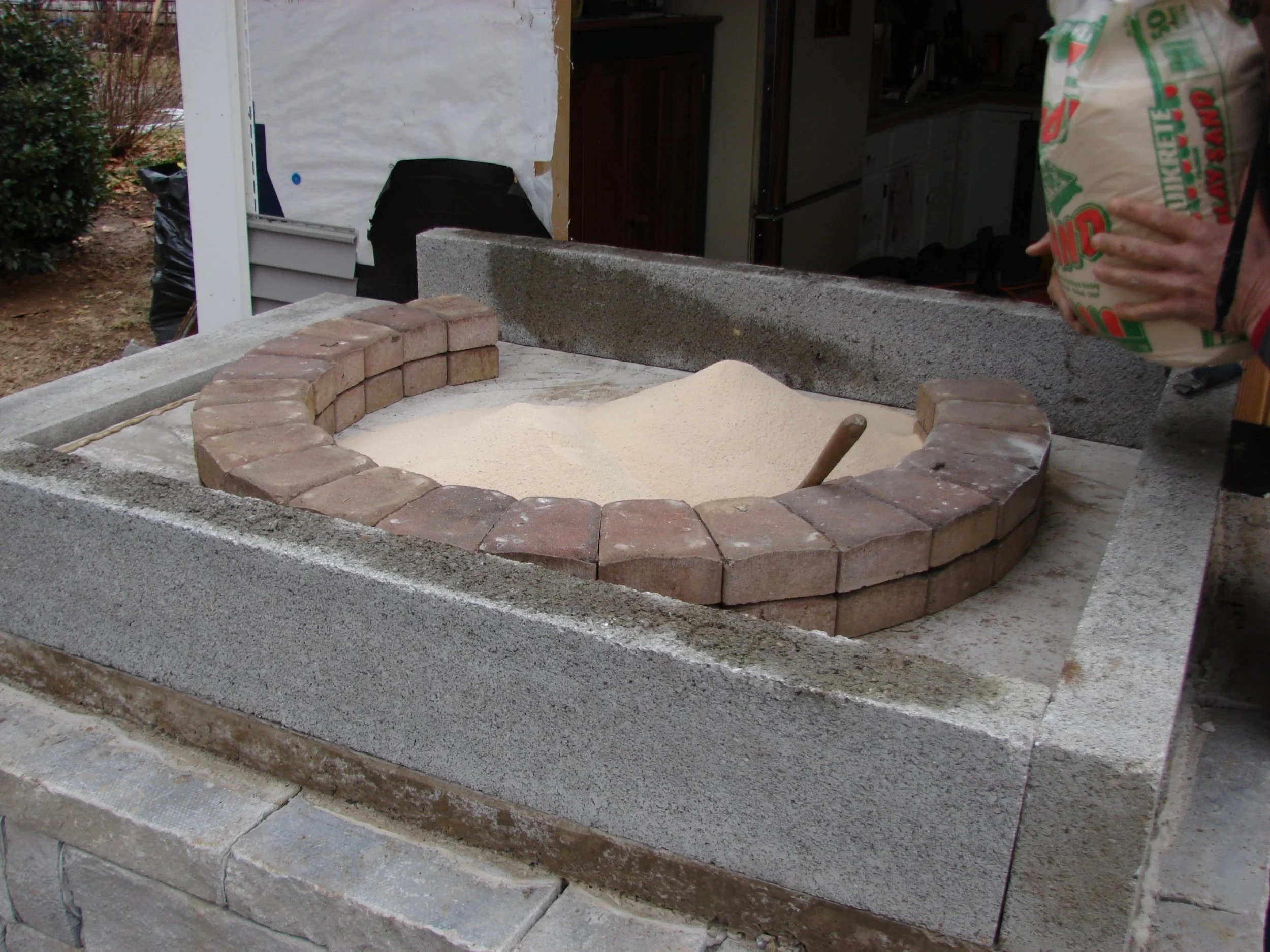 pizza oven hearthstone sand base