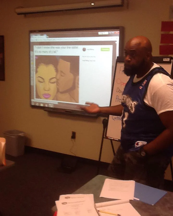 Displaying how the Instagram account @eng131king serves as an online journal database for the semester long journal assignment