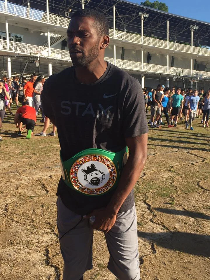 Randy Moss was voted Guest Lecture Champion by the students of ENG 296 Sole Food Brand: Digestible Sneaker Culture.
