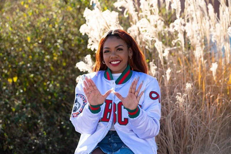 sahara/marte 【Long Tie Satin Jacket】 SFB The HBCU Satin Bomber Jacket-Winter Solstice-Version II