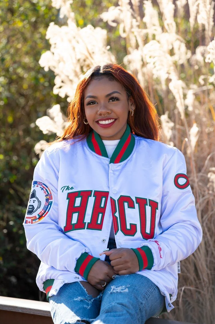 SFB The HBCU Satin Bomber Jacket-Winter Solstice-Version II